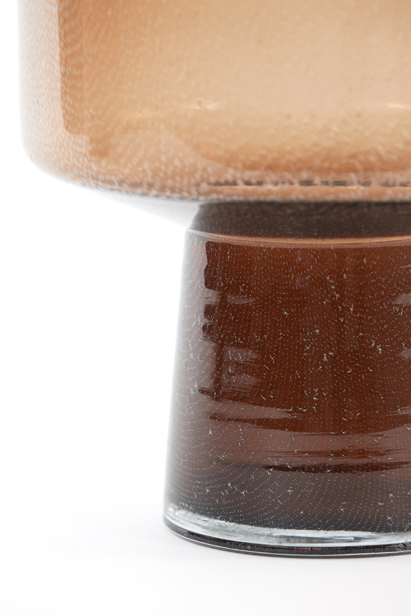Trasmon Brown Glass Vase