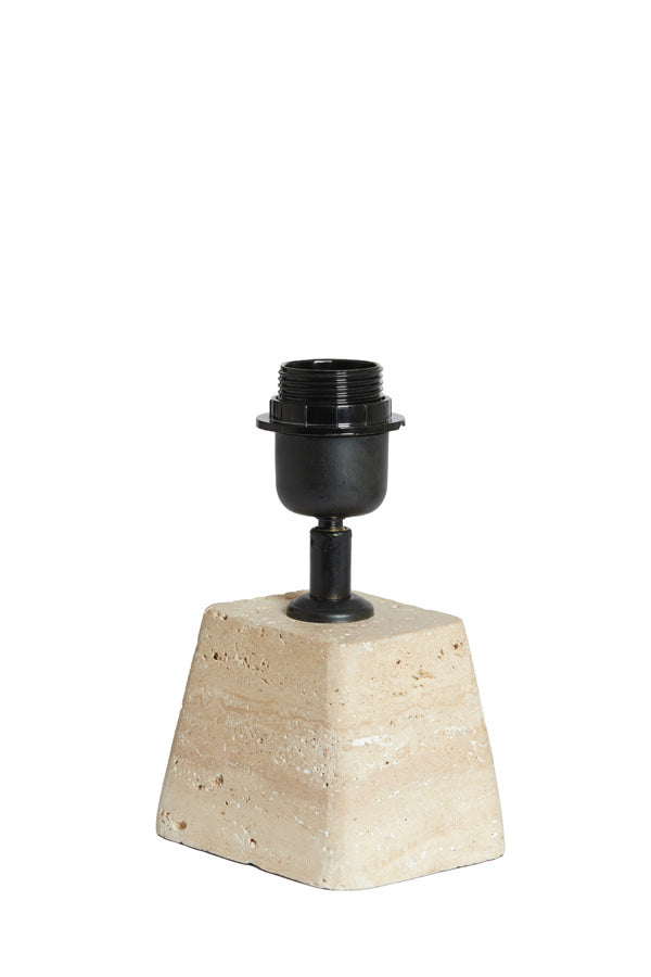Kardan Sand Travertine Table Lamp Base 19cm