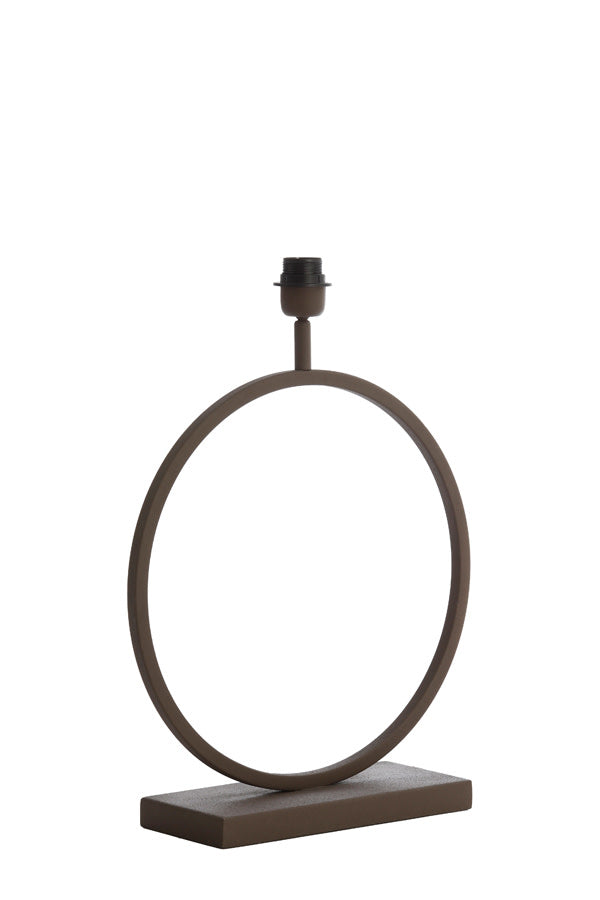 Liva Brown Metal Table Lamp Base 53cm