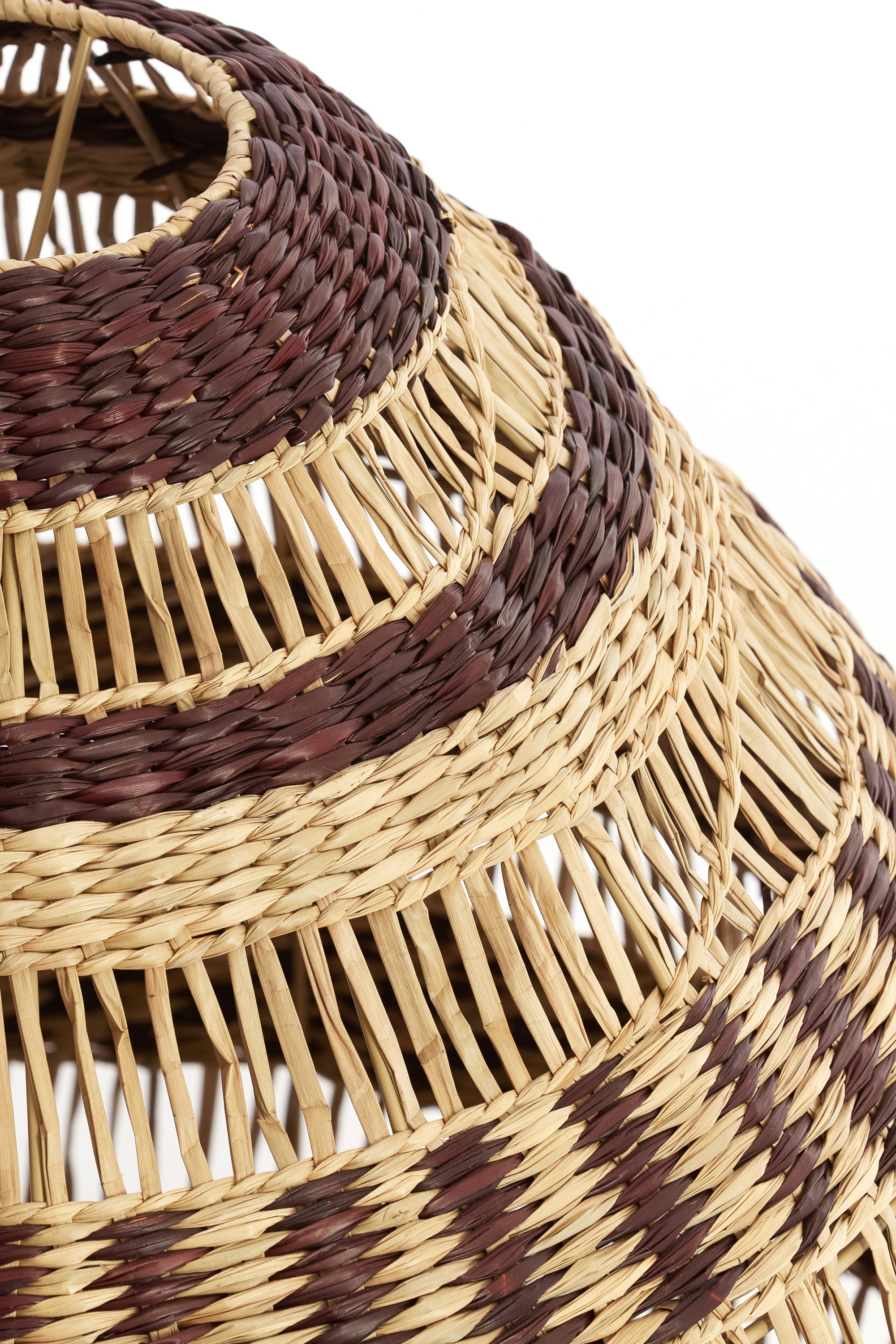 Soluna Natural & Brown Seagrass Pendant Light 56cm