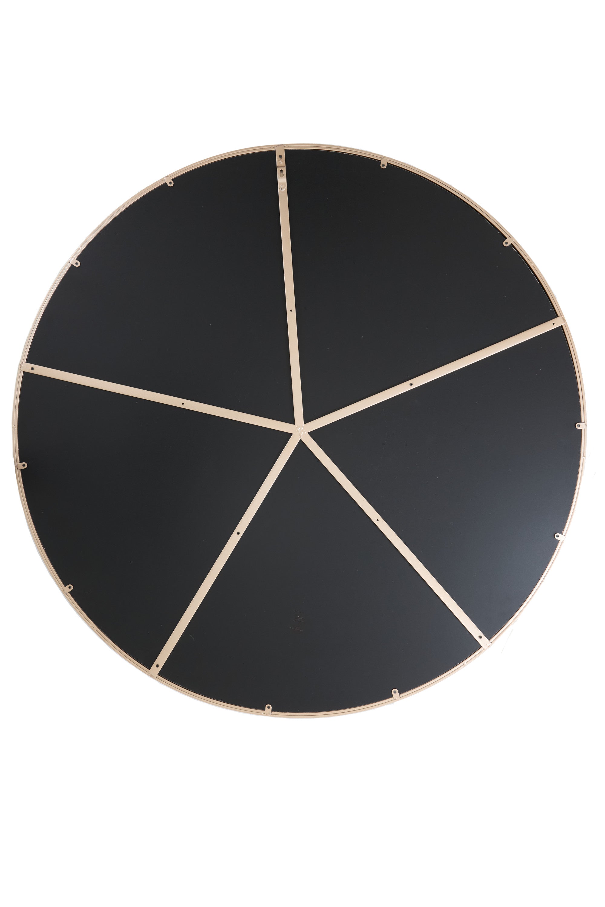 Espejo Brown Glass Round Mirror 116cm