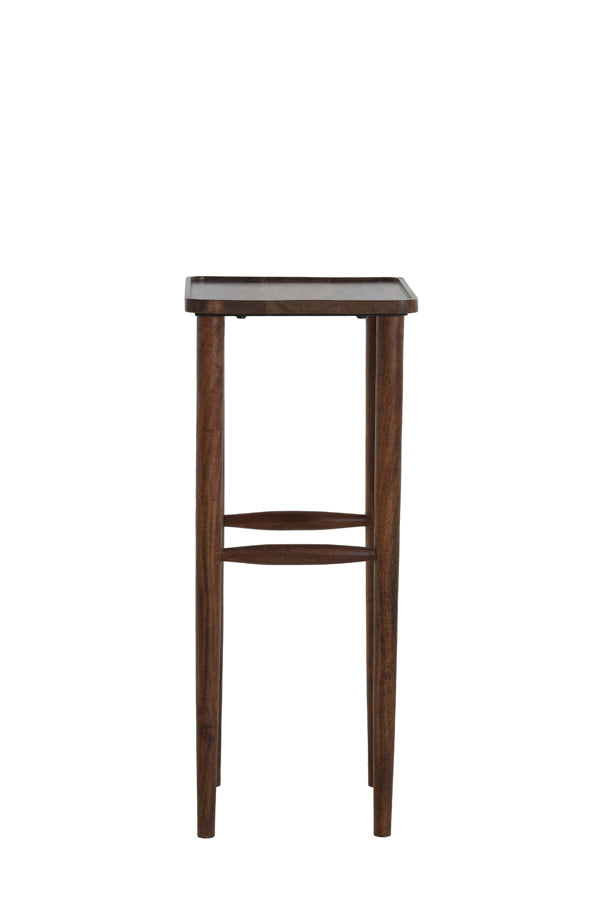Qiano Brown Acacia Wood Plinth 100cm