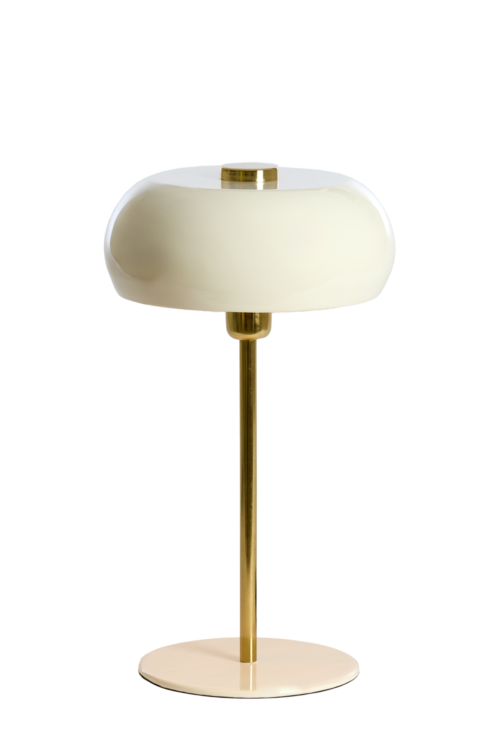 Surin Gloss Cream & Gold Metal Table Lamp
