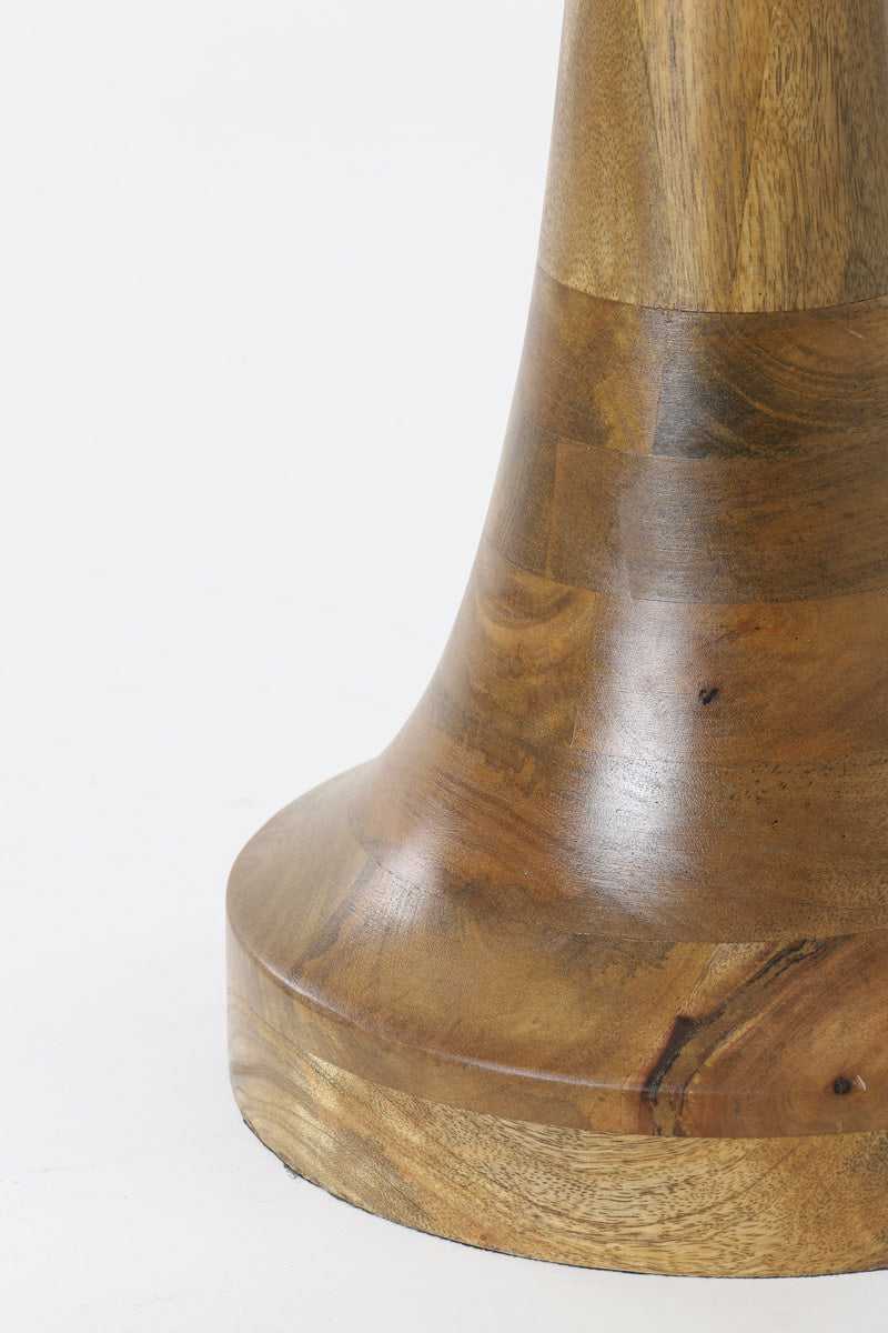 Jovany Oiled Brown Wood Floor Lamp Base