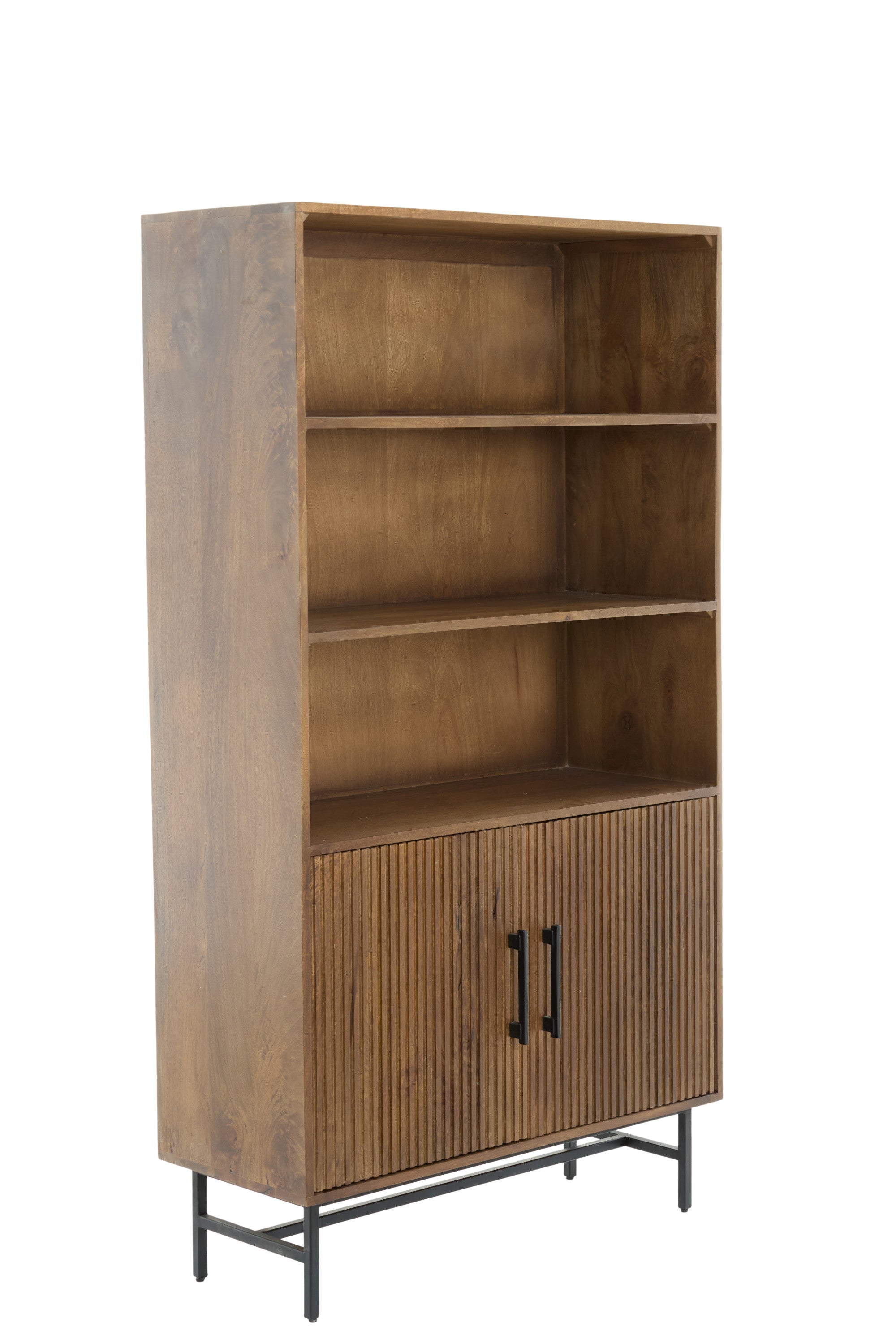Dubaku Dark Brown Wood Display Unit