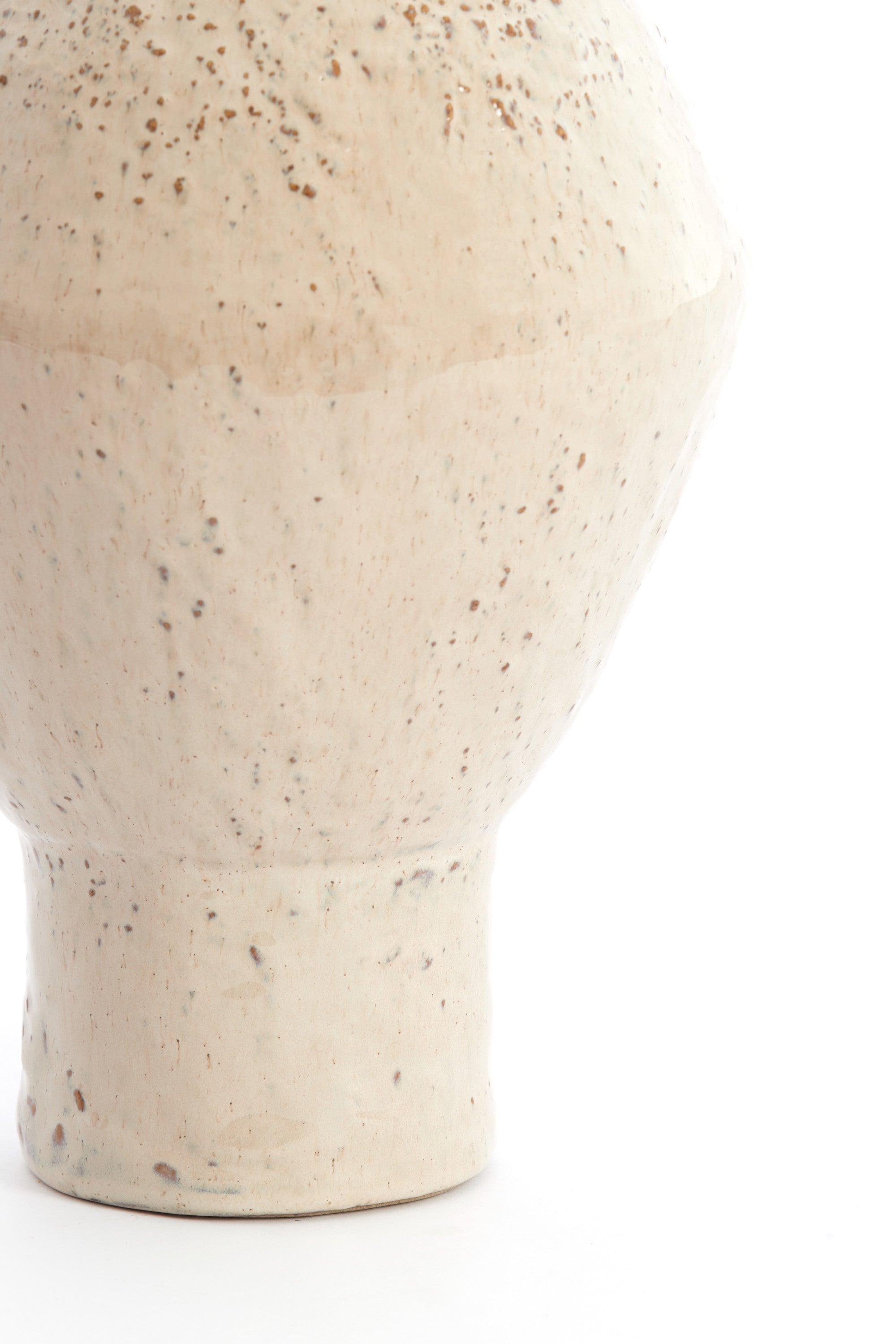 Vasora Gloss Taupe Ceramic Vase 33cm