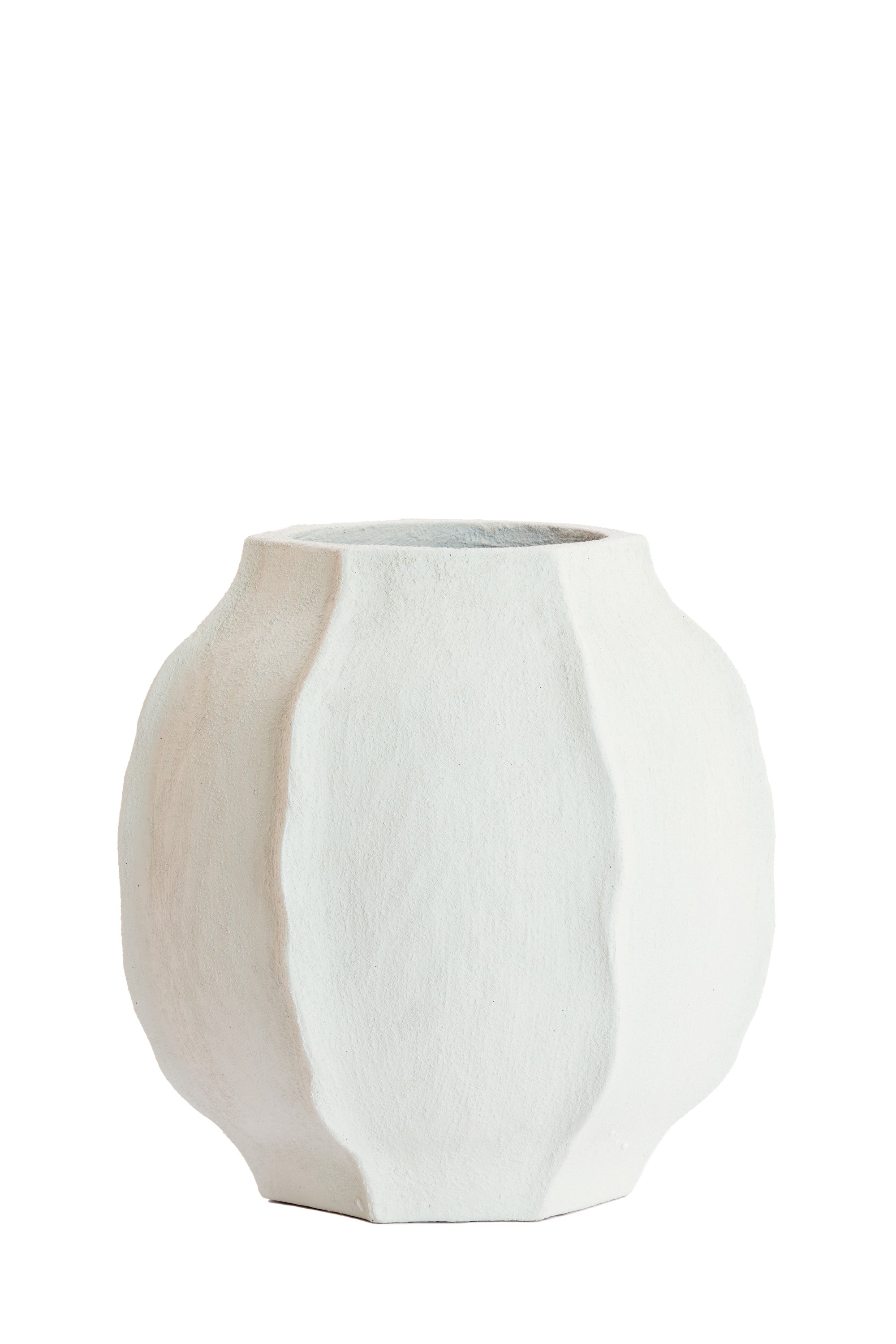 Saphira Matt White Vase 40.5cm