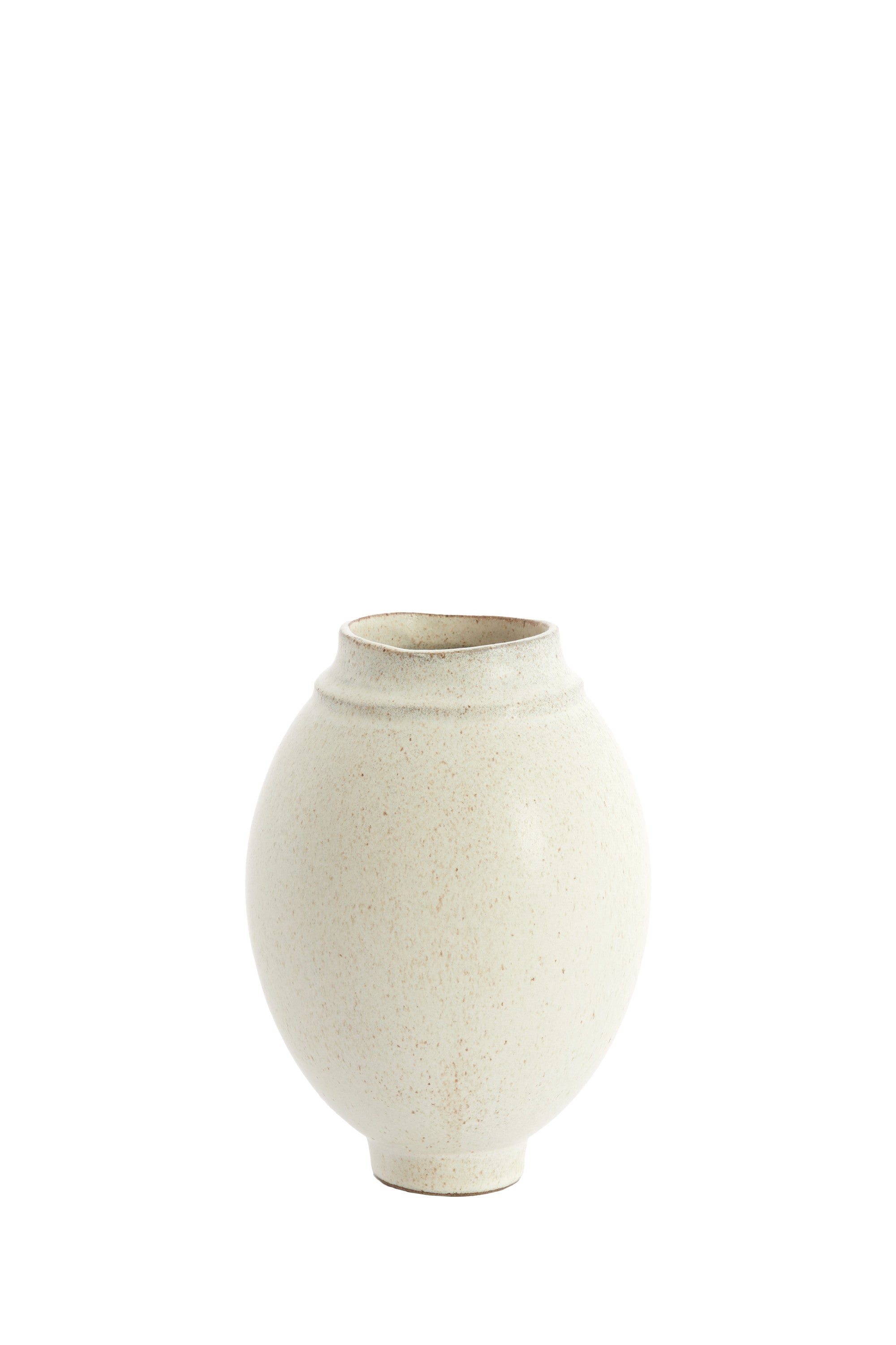 Lorea Matt Cream Ceramic Vase 23.5cm