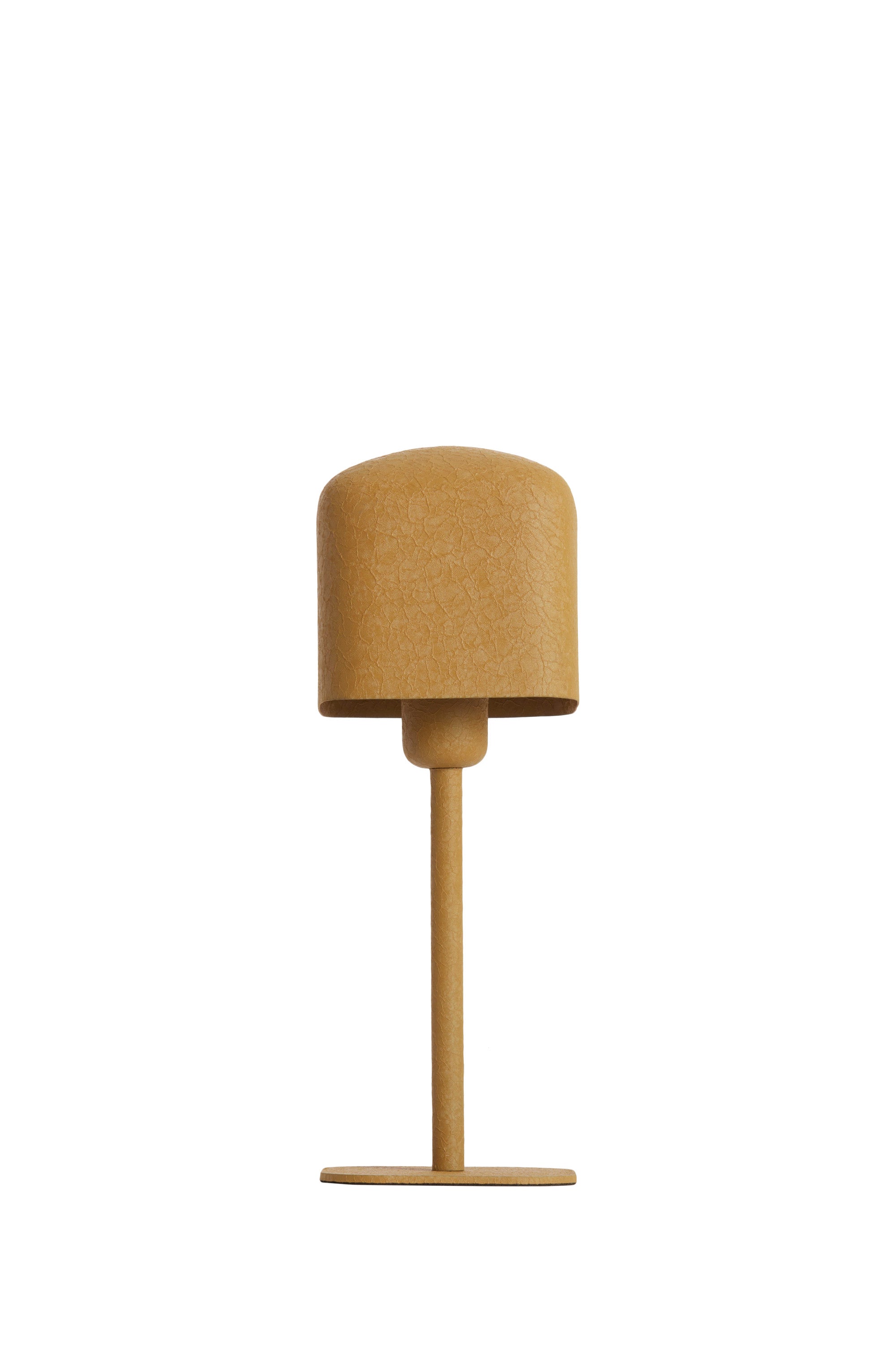 Elenie Matt Ochre Yellow Metal Table Lamp 36cm