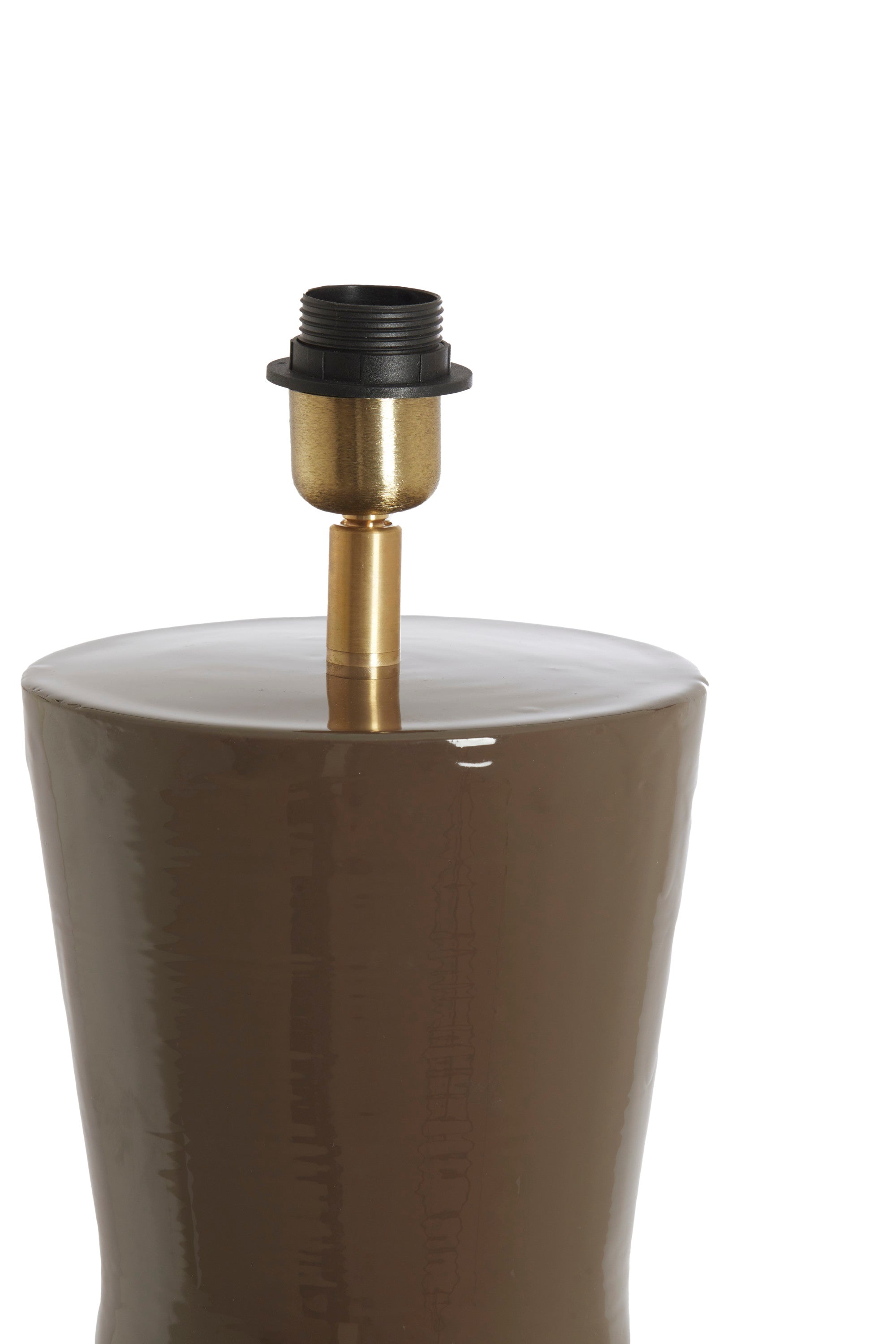 Nana Gloss Dark Brown Metal Table Lamp Base 69cm