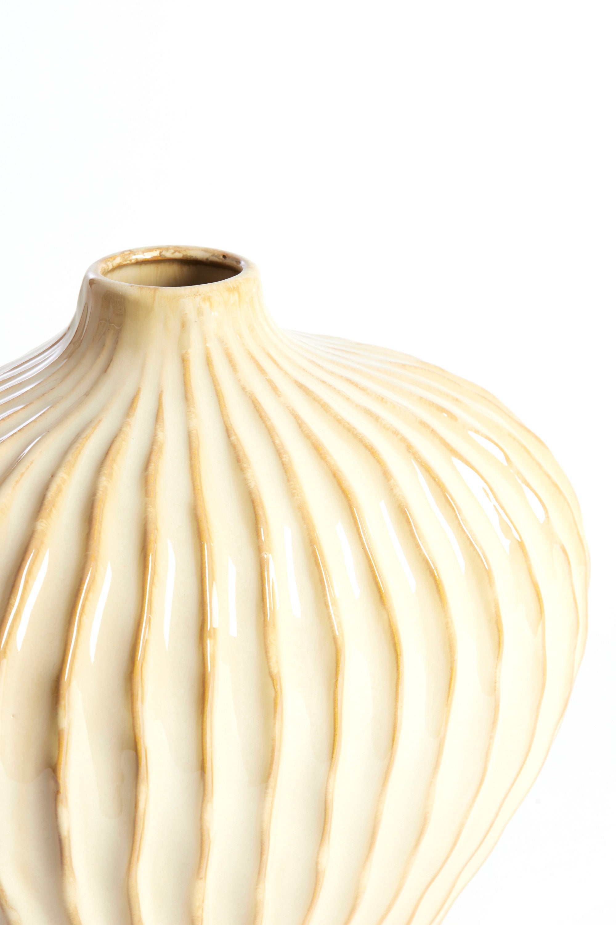 Lorito Sand/Beige Ceramic Vase 30cm