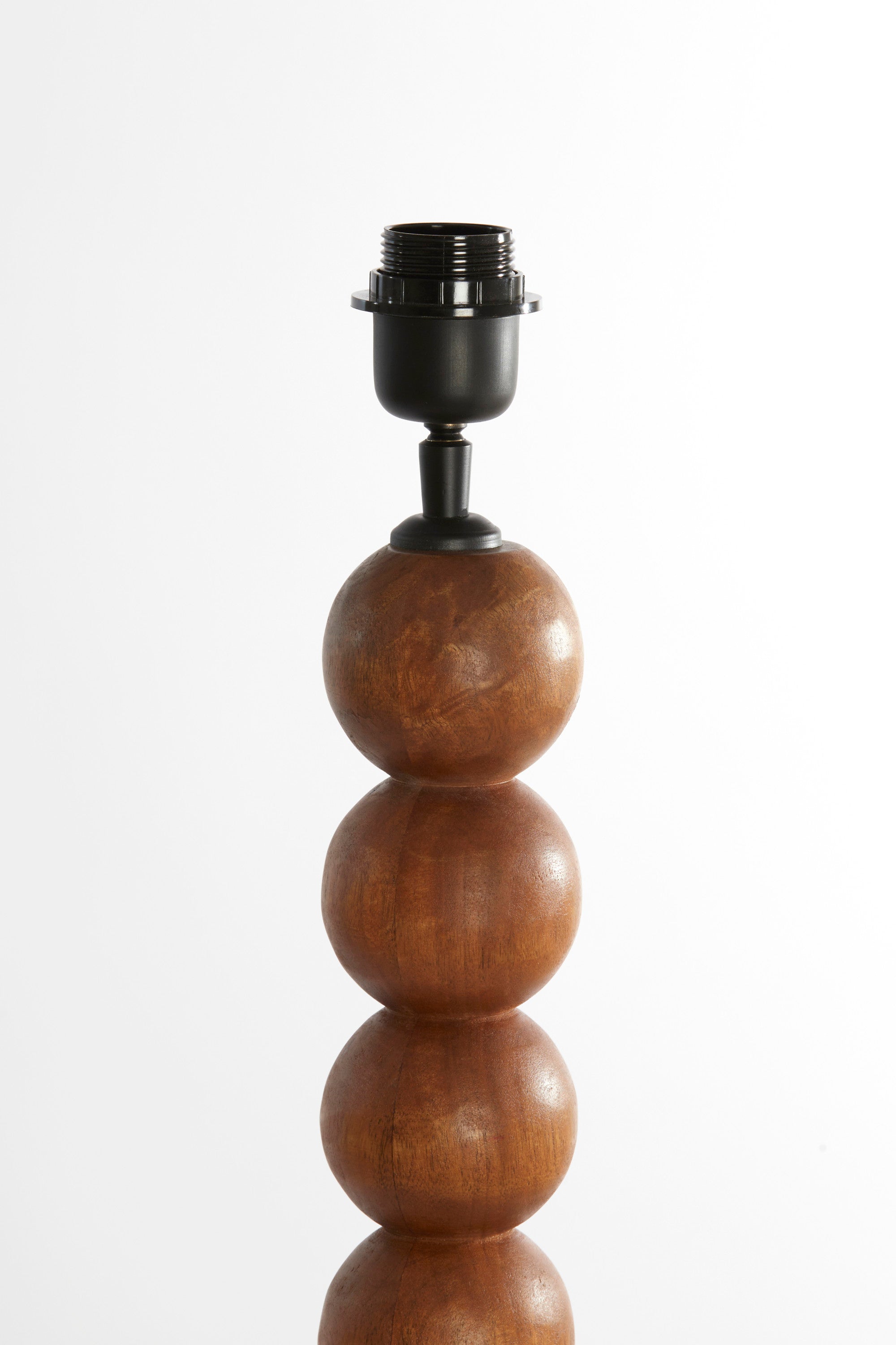 Veglio Oiled Brown Wood Floor Lamp Base