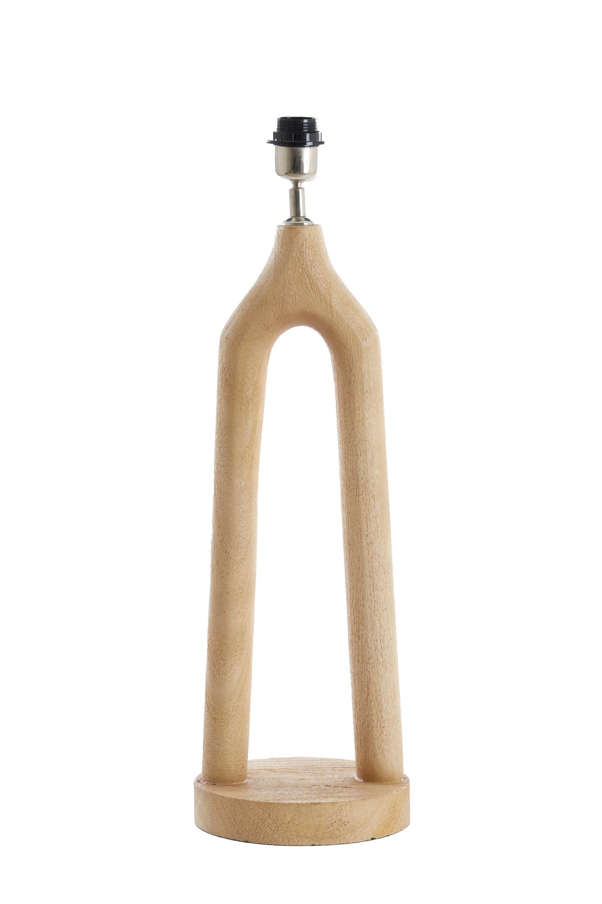 Xitta Matt Natural Wood Table Lamp Base