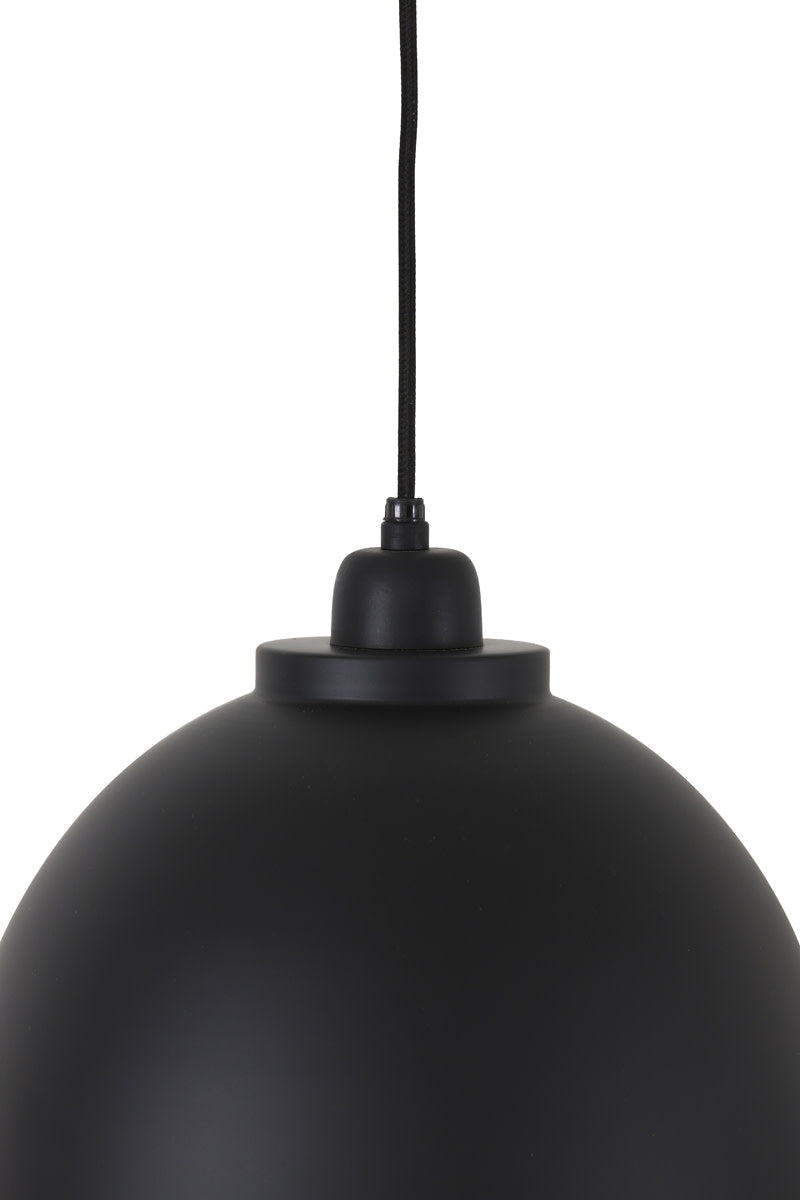 Kylie Black/Matt Nickel Metal Pendant Light