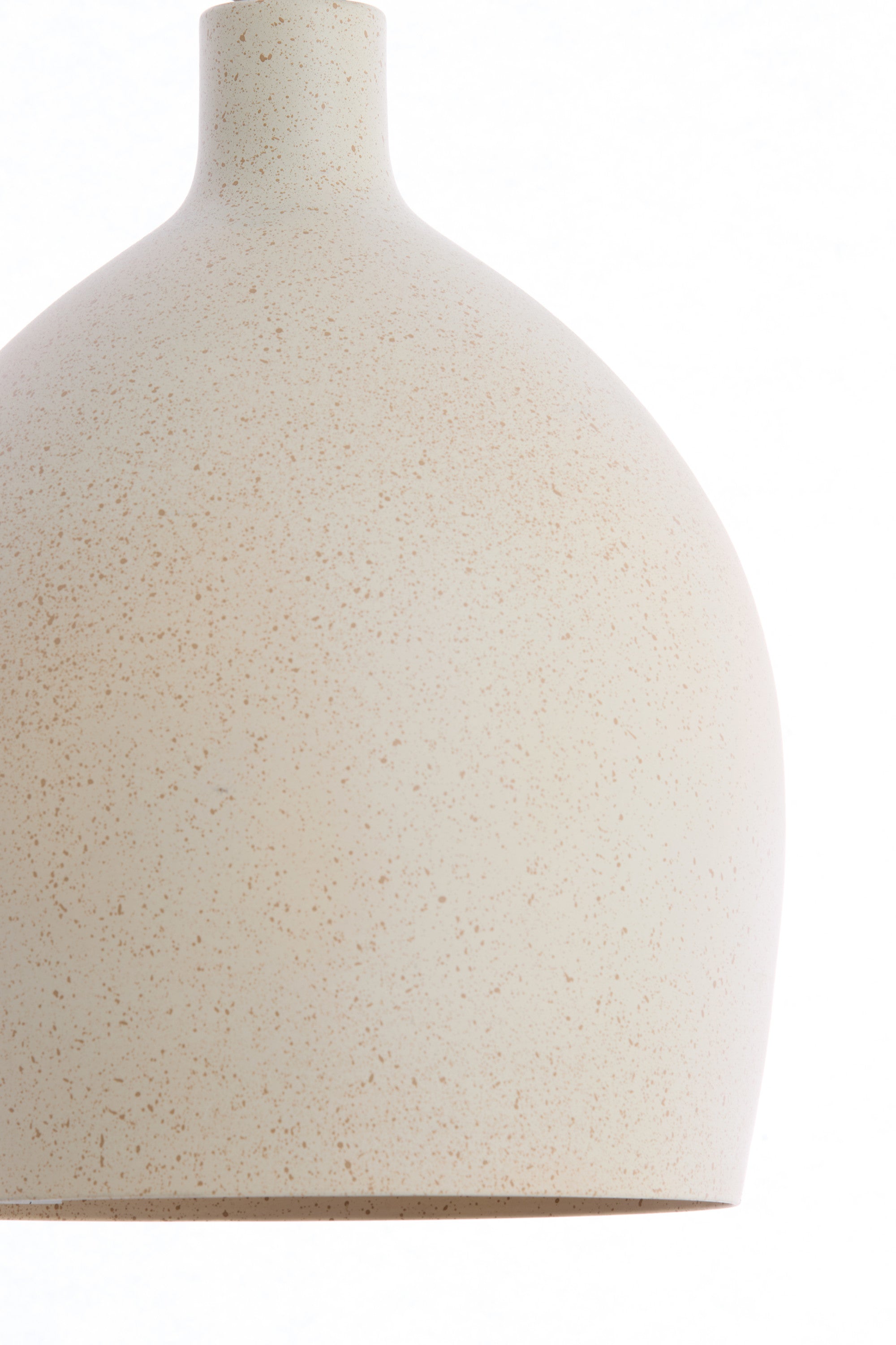 Rosero Sand & Light Brown Spotted Metal Pendant Light