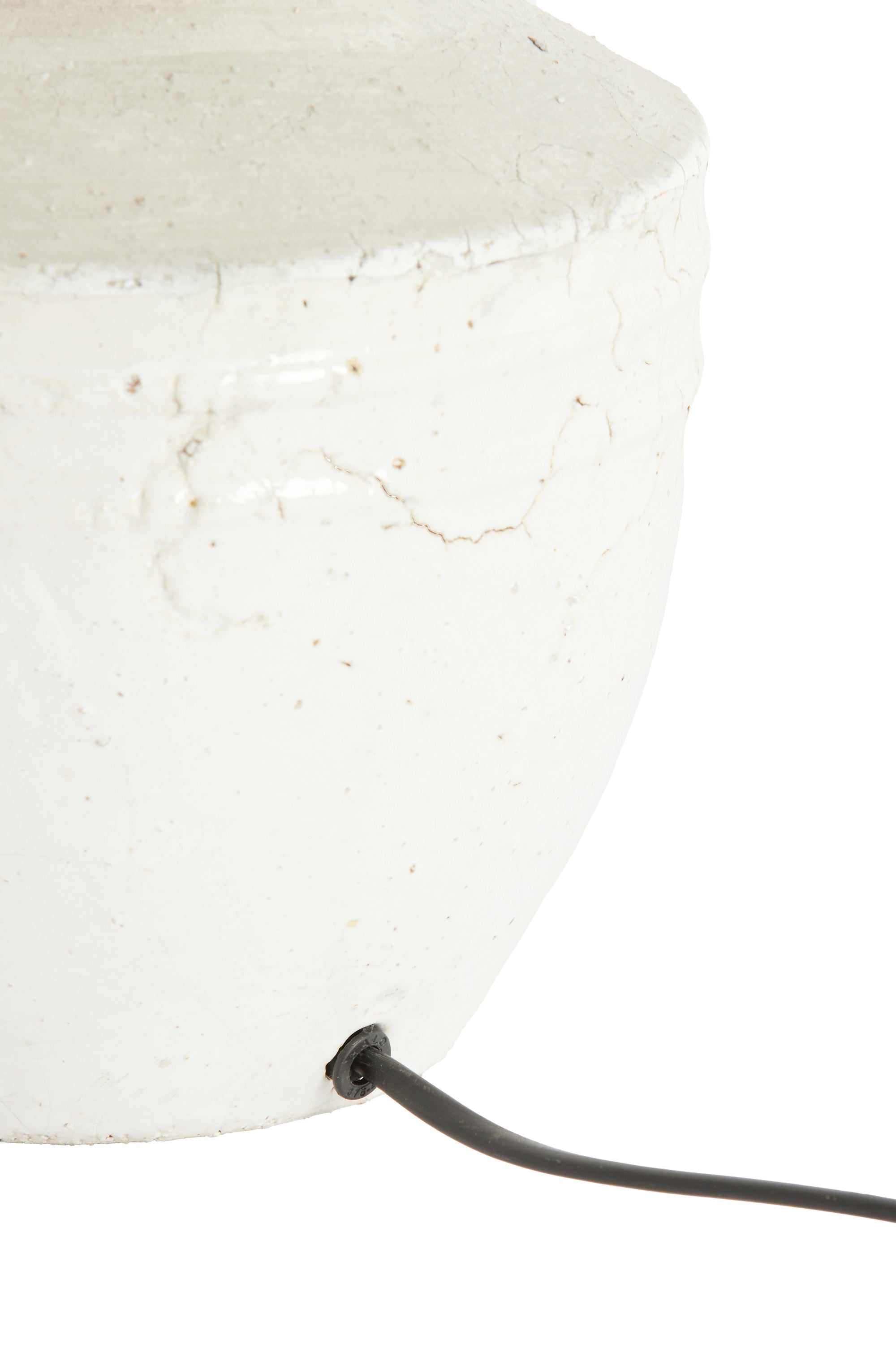 Toba Antique White Ceramic Table Lamp Base 30cm