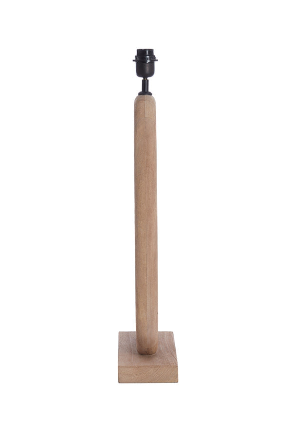 Paceco Matt Natural Wood Table Lamp Base 59cm