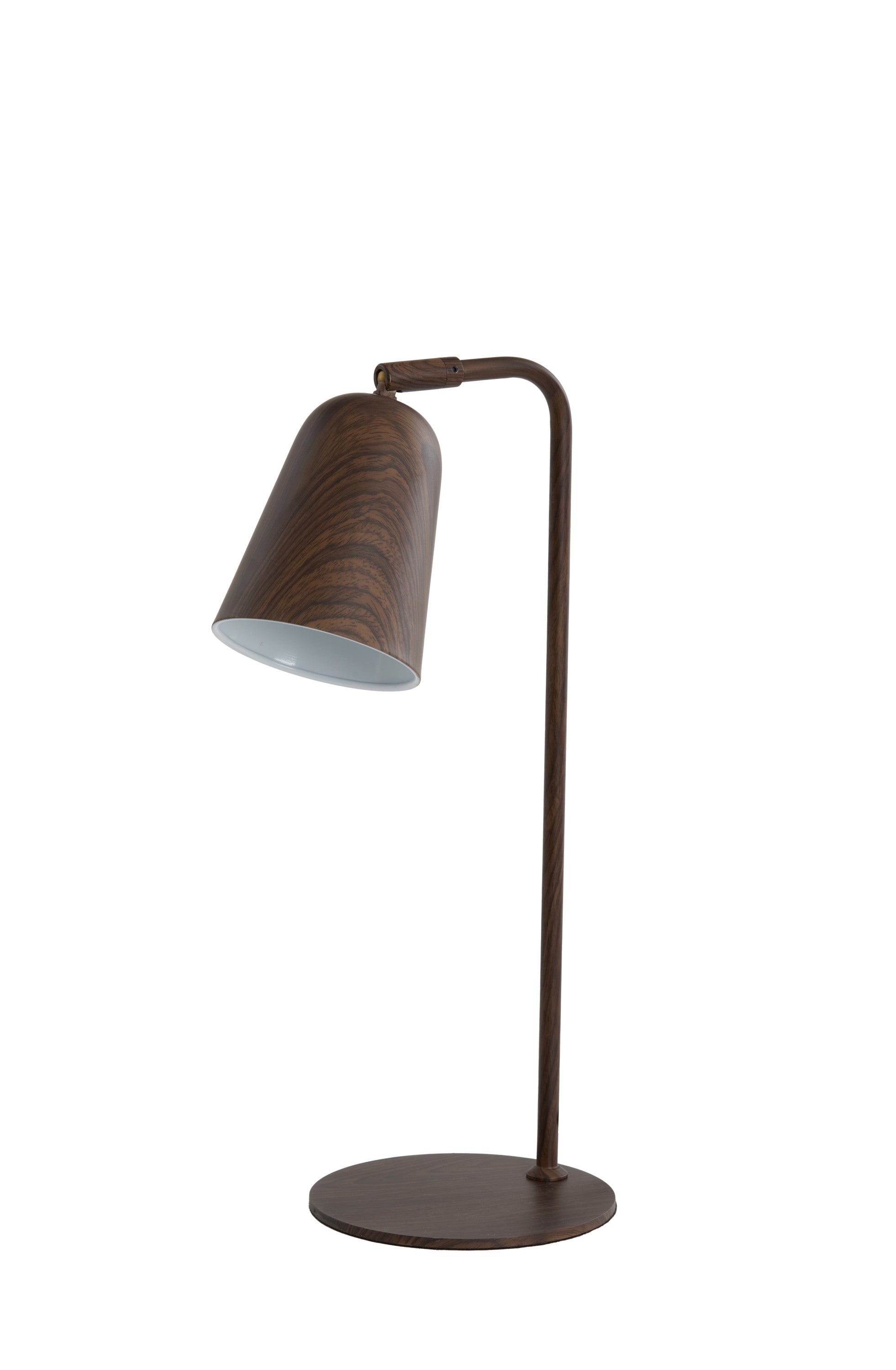 Salomo Dark Brown Wood Effect Table Lamp
