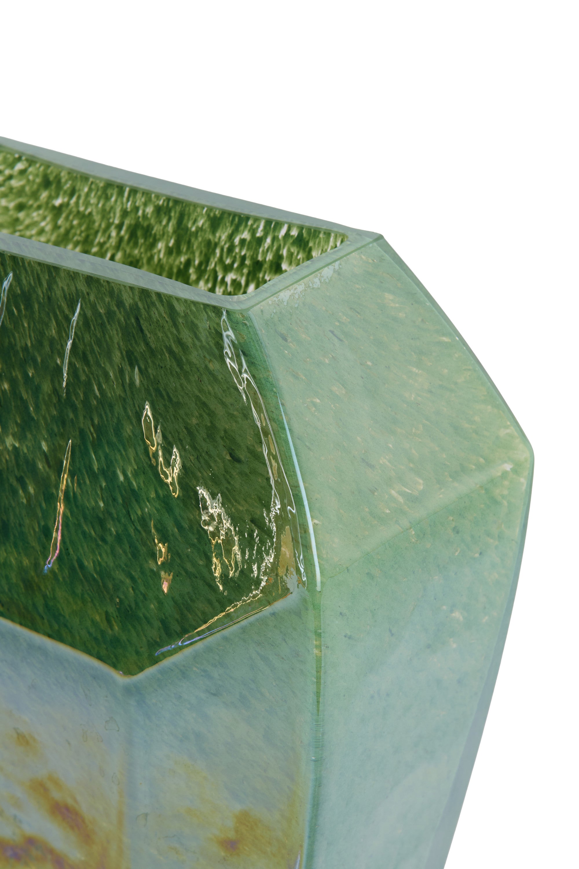 Vionna Dark Green Lustre Glass Vase 44.5cm