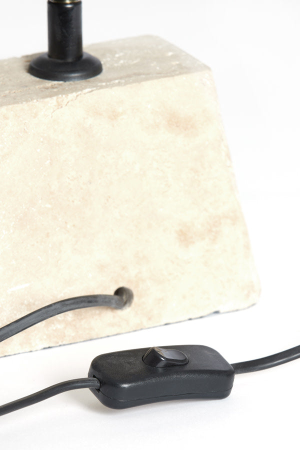Kardan Sand Travertine Table Lamp Base 19cm