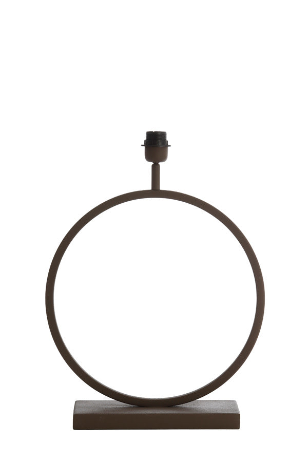 Liva Brown Metal Table Lamp Base 53cm