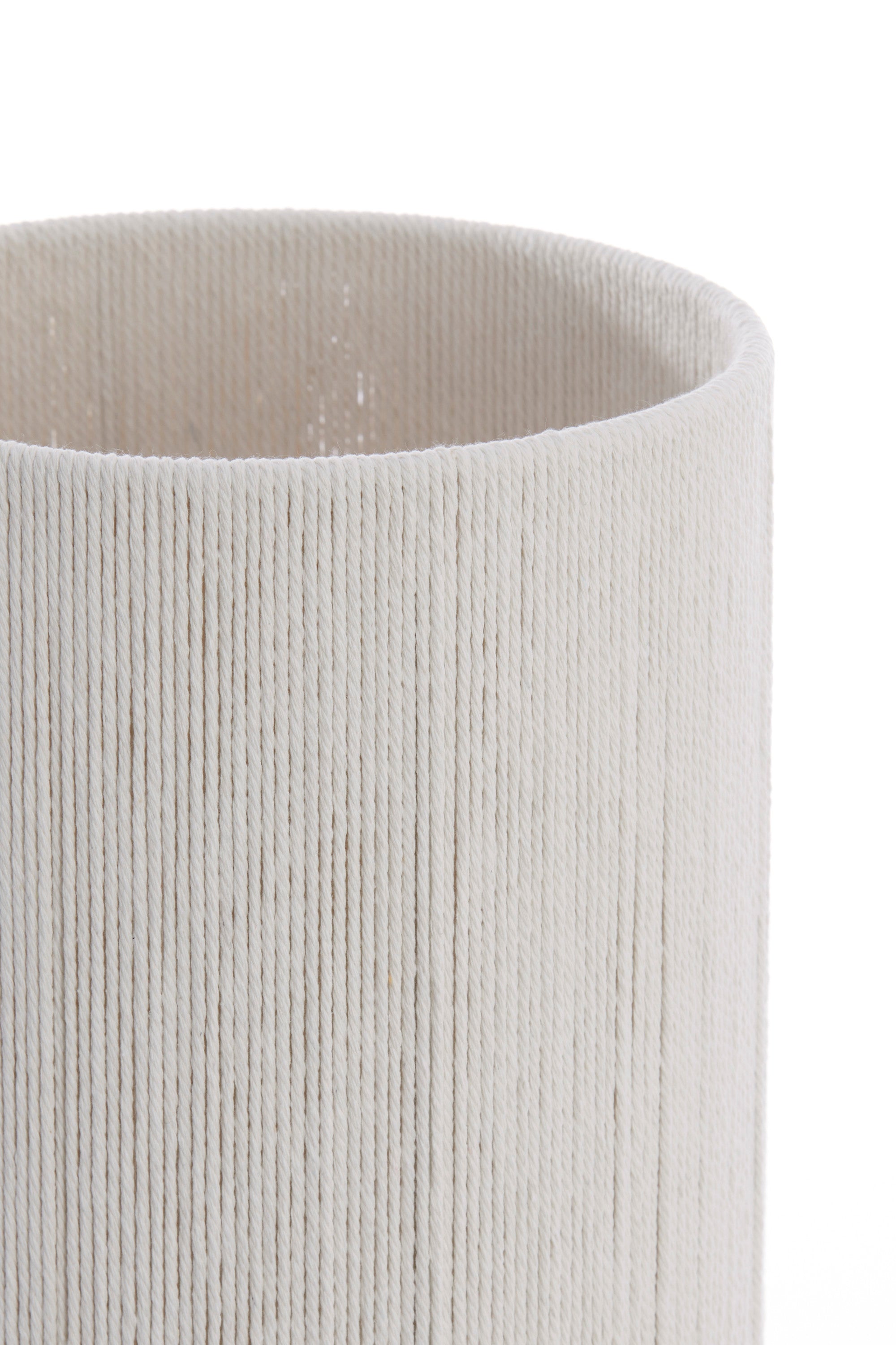 Danialo Natural Wood Effect & Cream Rope Table Lamp 67.5cm