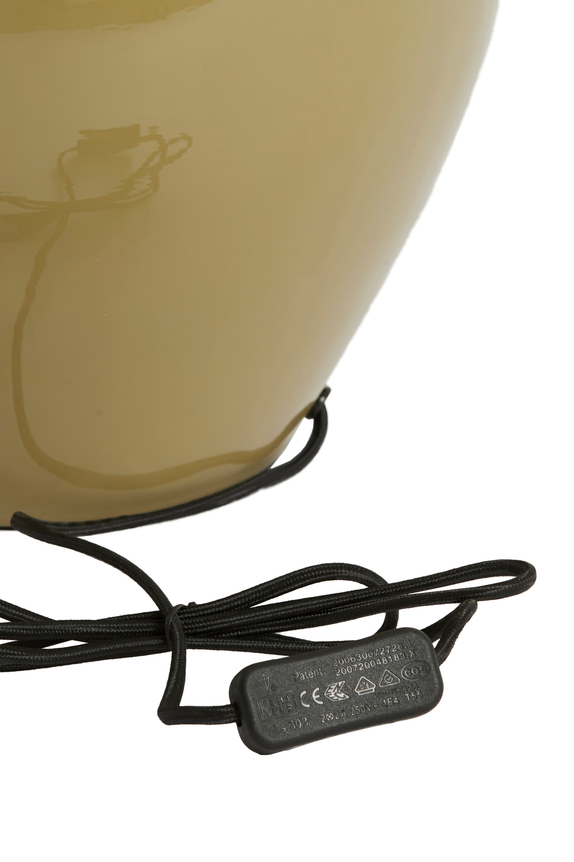 Nana Gloss Olive Green Metal Table Lamp Base 51cm