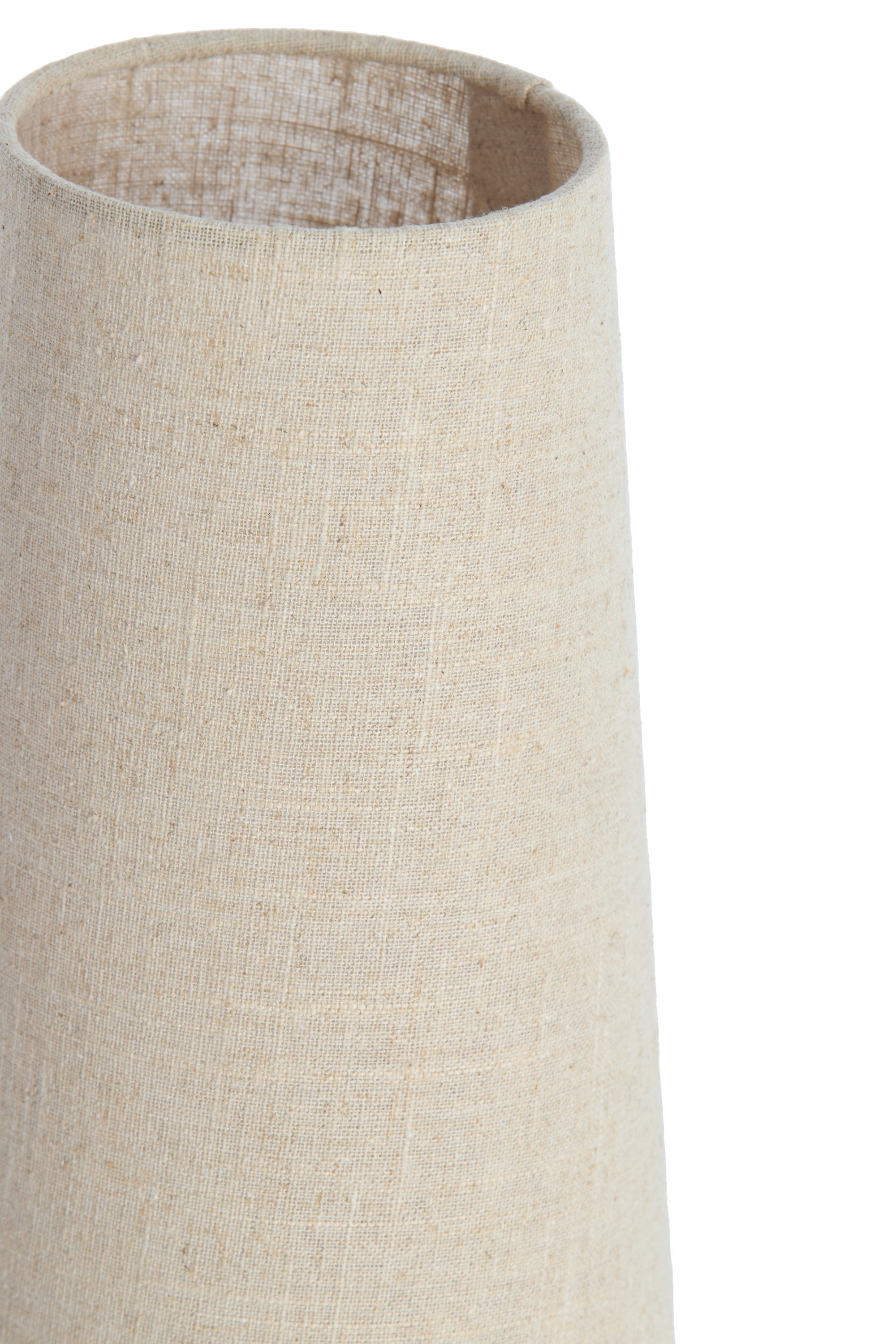 Howie Matt Black & Natural Metal Table Lamp 42cm