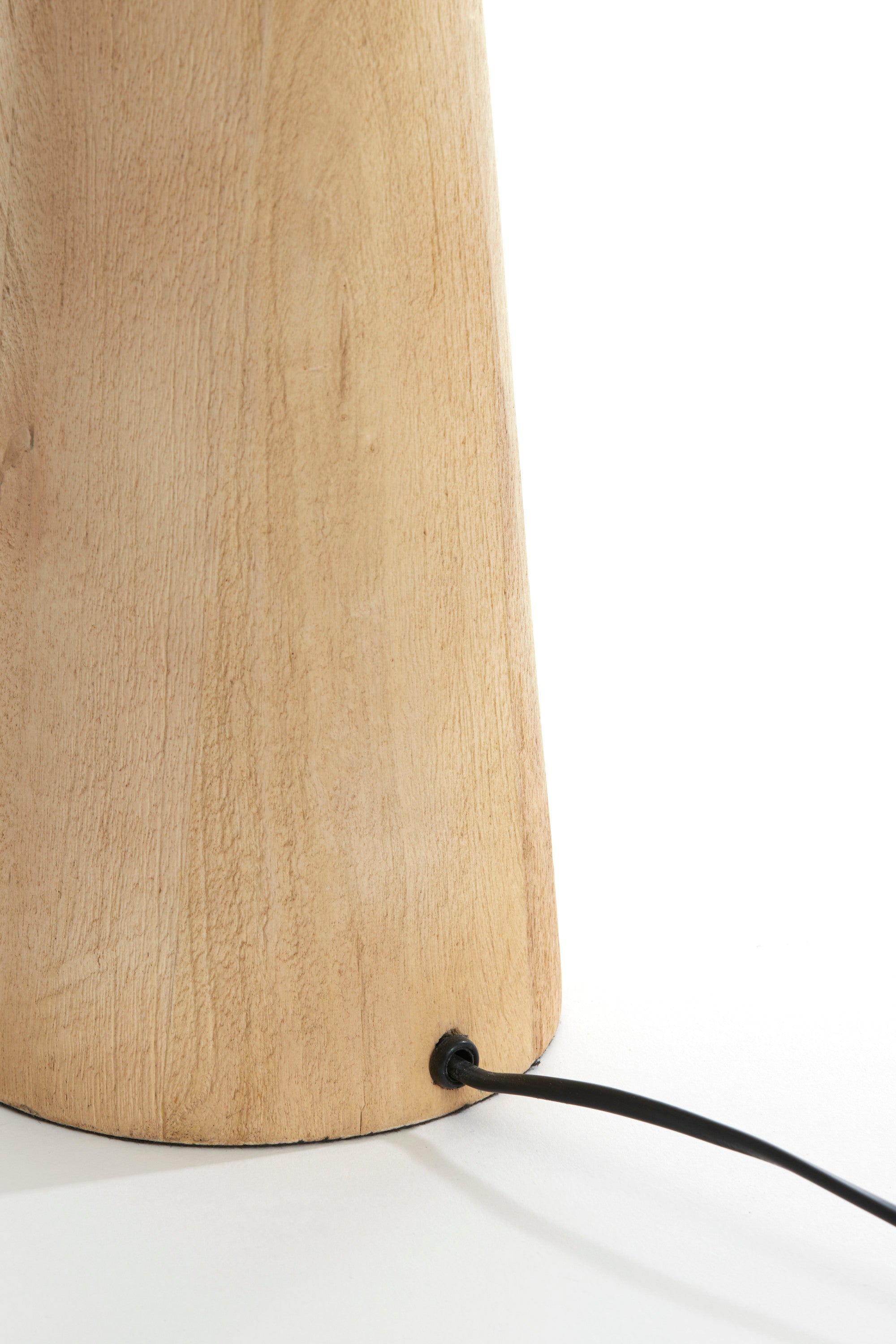 Baglio Matt Natural Wood Table Lamp Base 45cm