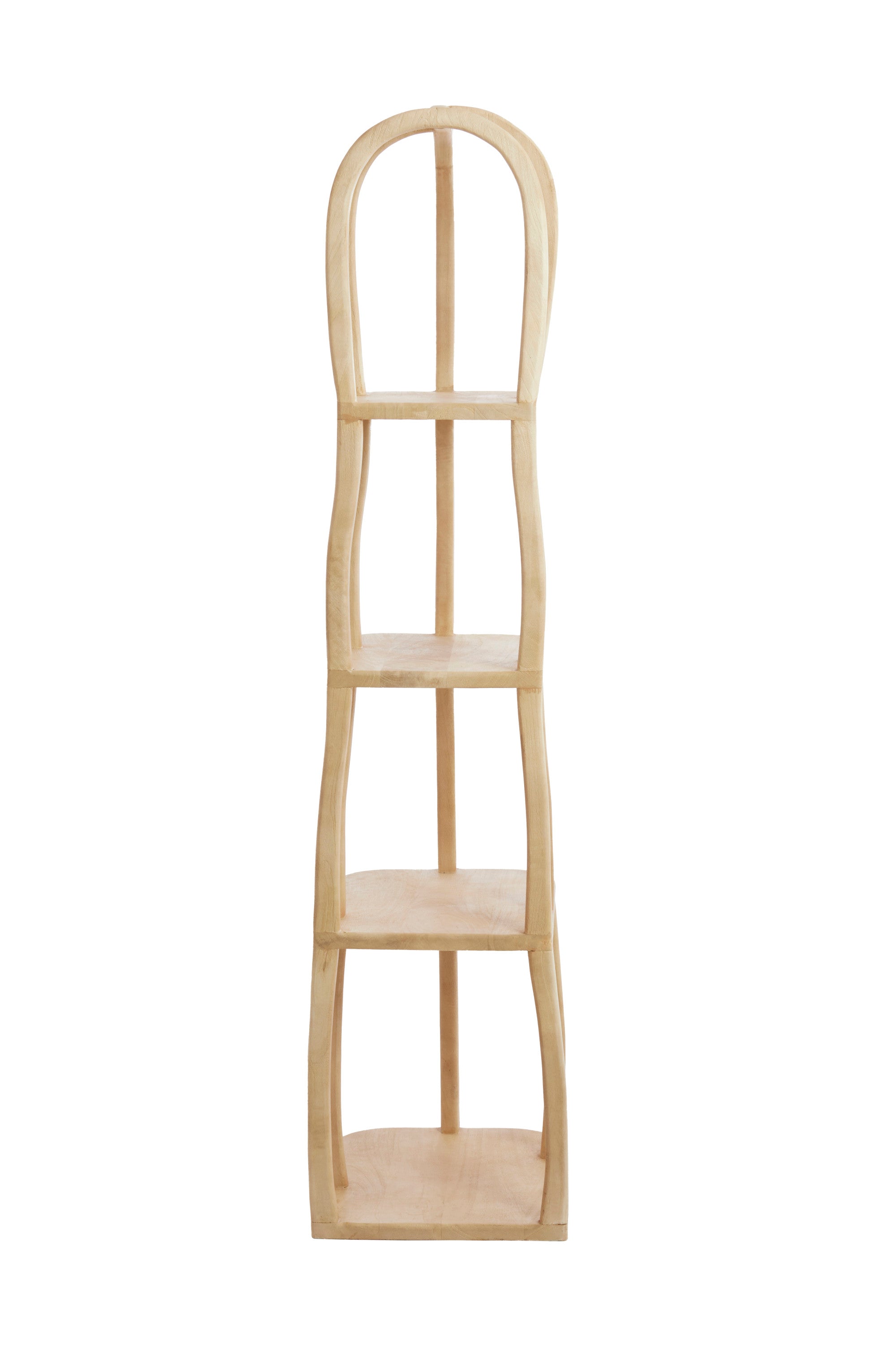 Lowe Matt Natural Wood Open Display Unit