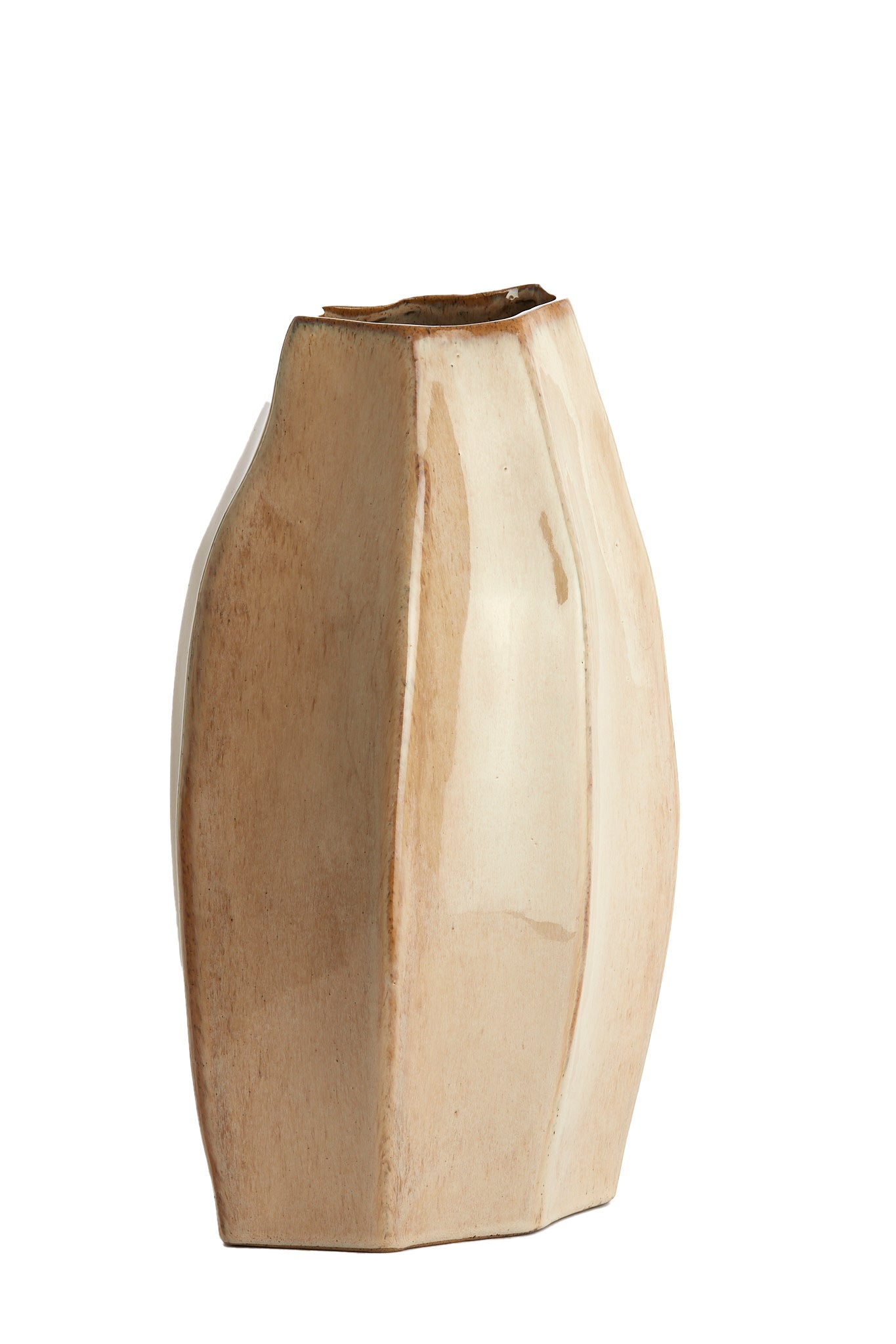 Chiado Gloss Beige Ceramic Vase