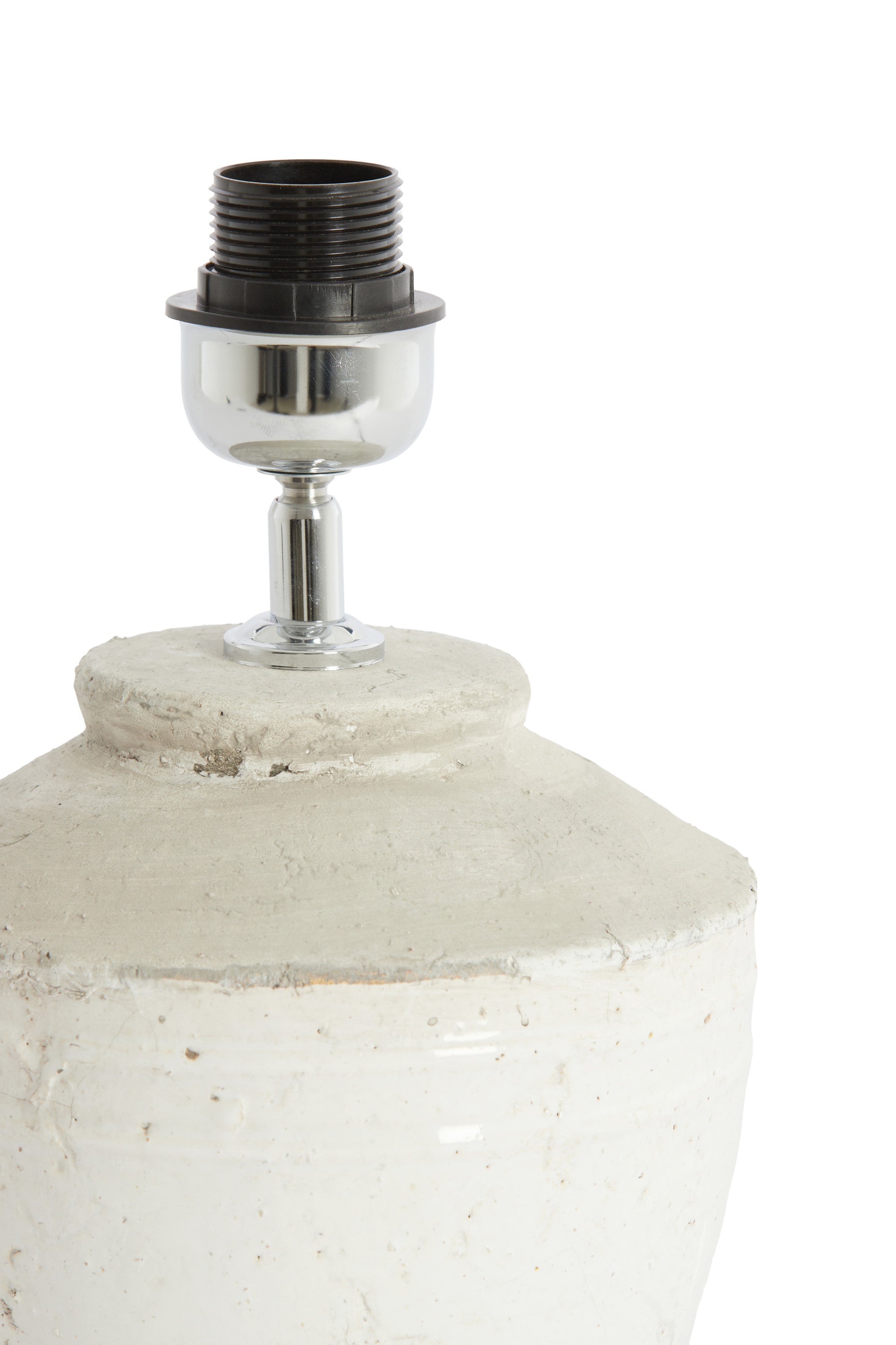 Toba Antique White Ceramic Table Lamp Base 30cm
