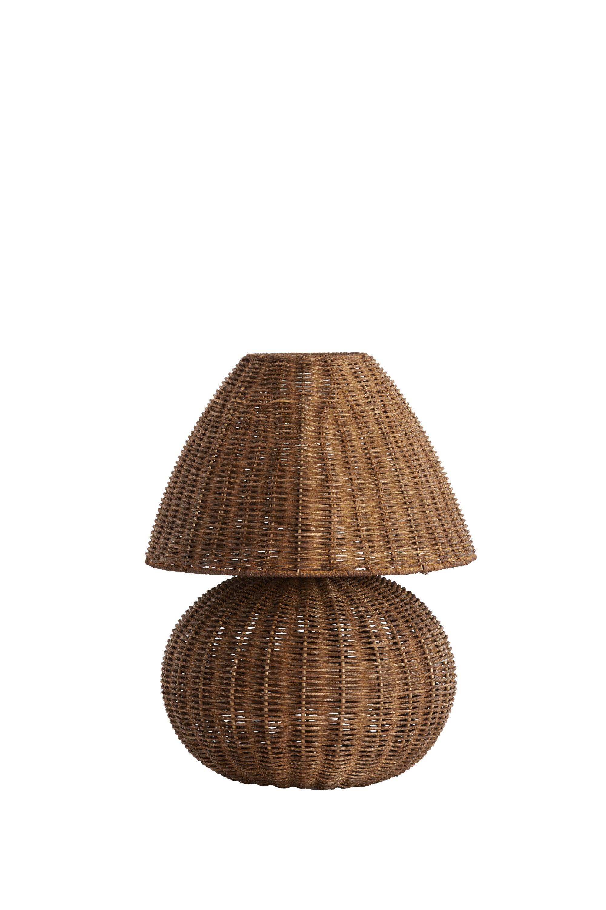 Mavon Dark Brown Rattan Table Lamp