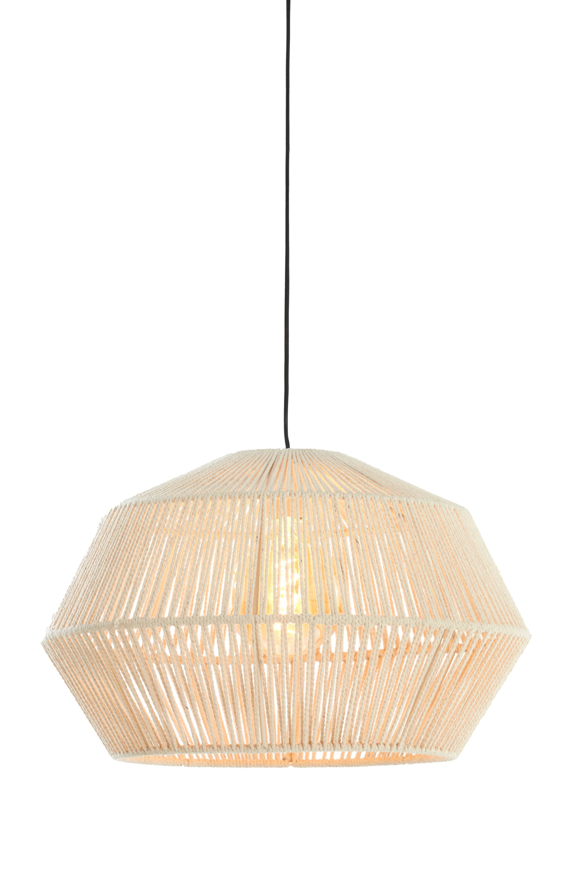 Deya Cream Metal Pendant Light 49cm