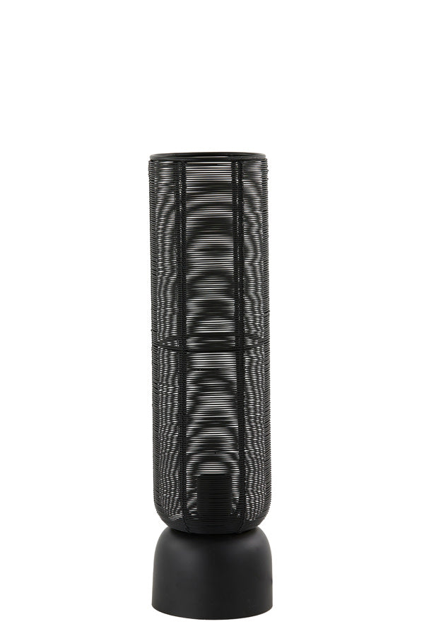 Lezuza Matt Black Metal Table Lamp 49.5cm