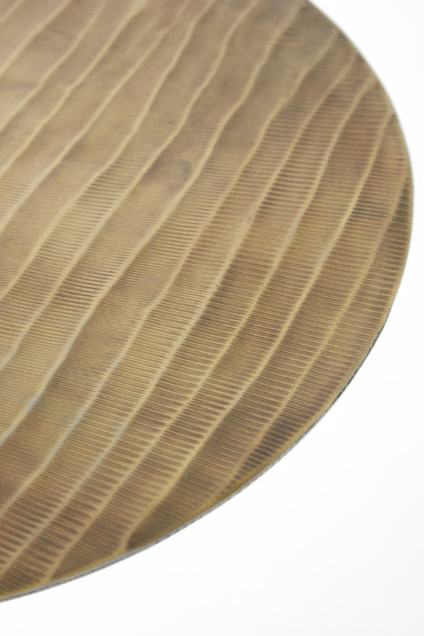 Janna Antique Bronze Metal Round Side Table 50cm