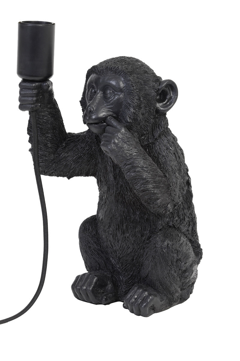 Monkey Black Table Lamp