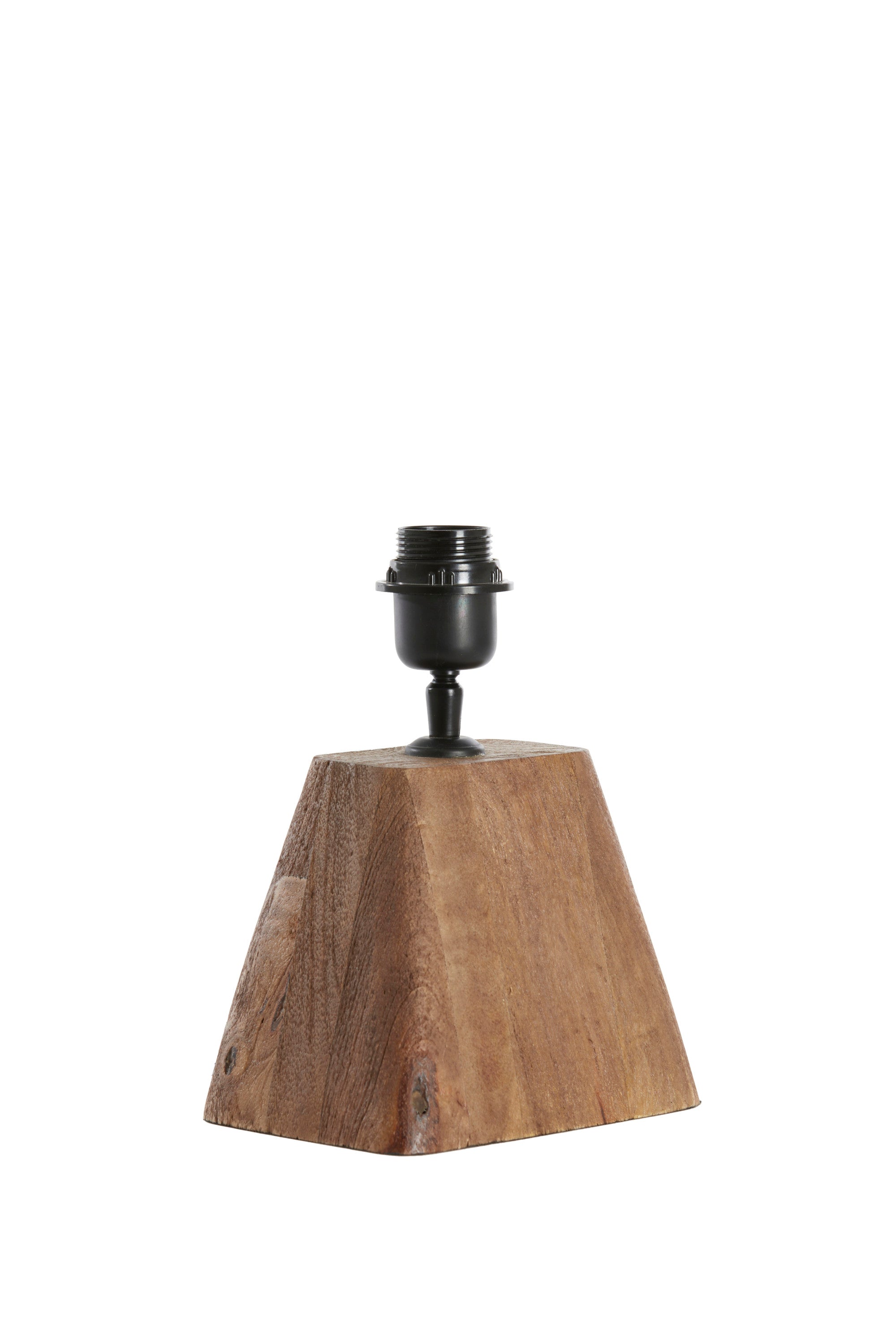 Kardan Matt Brown Wood Table Lamp Base 15cm