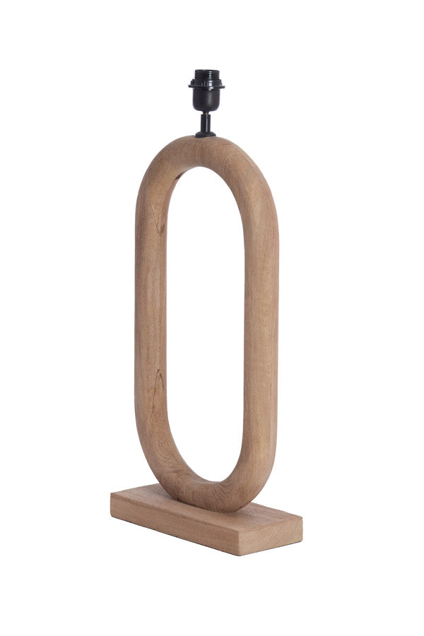 Paceco Matt Natural Wood Table Lamp Base 59cm