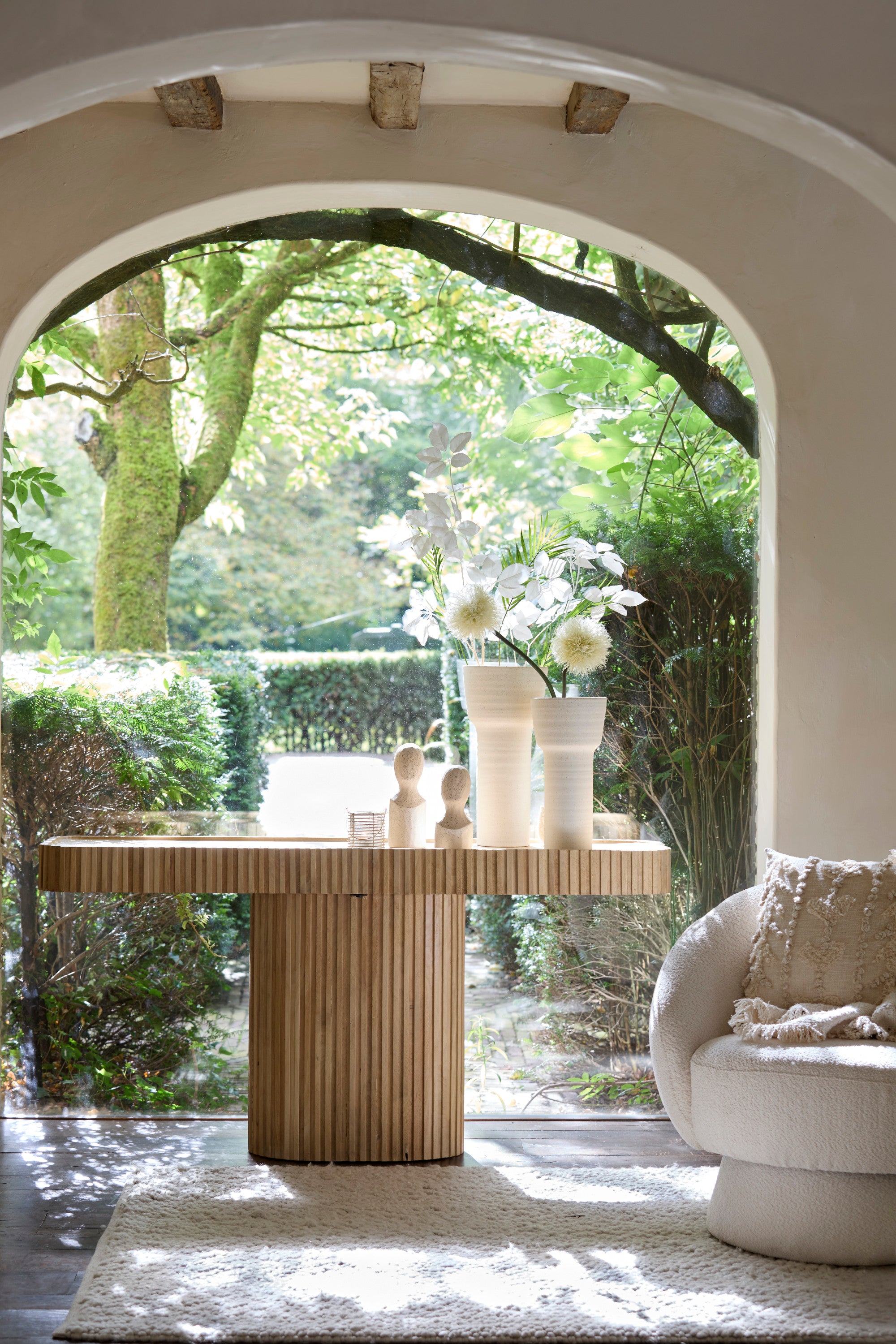 Kioto Natural Mango Wood Console Table