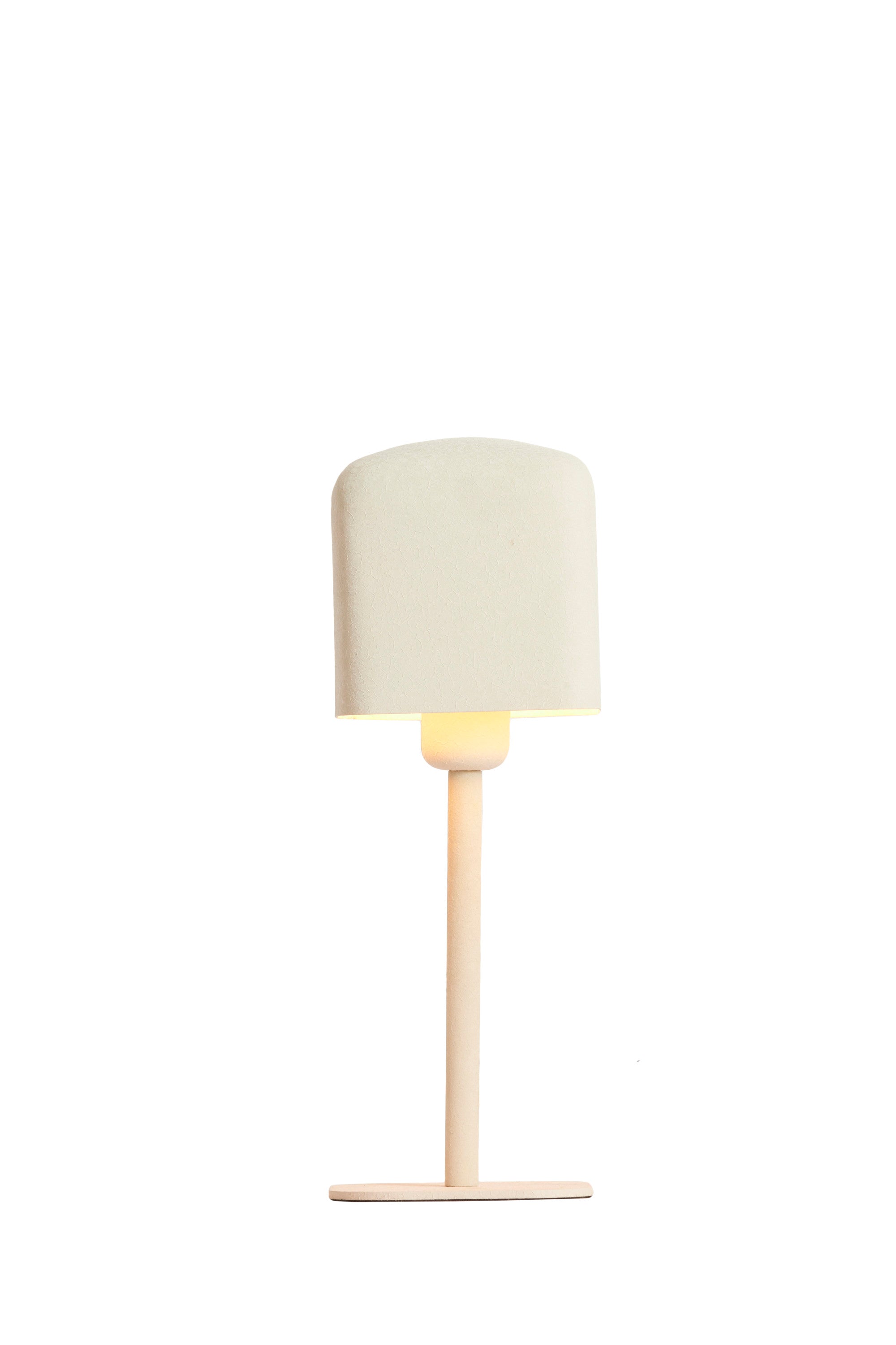 Elenie Matt Light Pink Metal Table Lamp 36cm