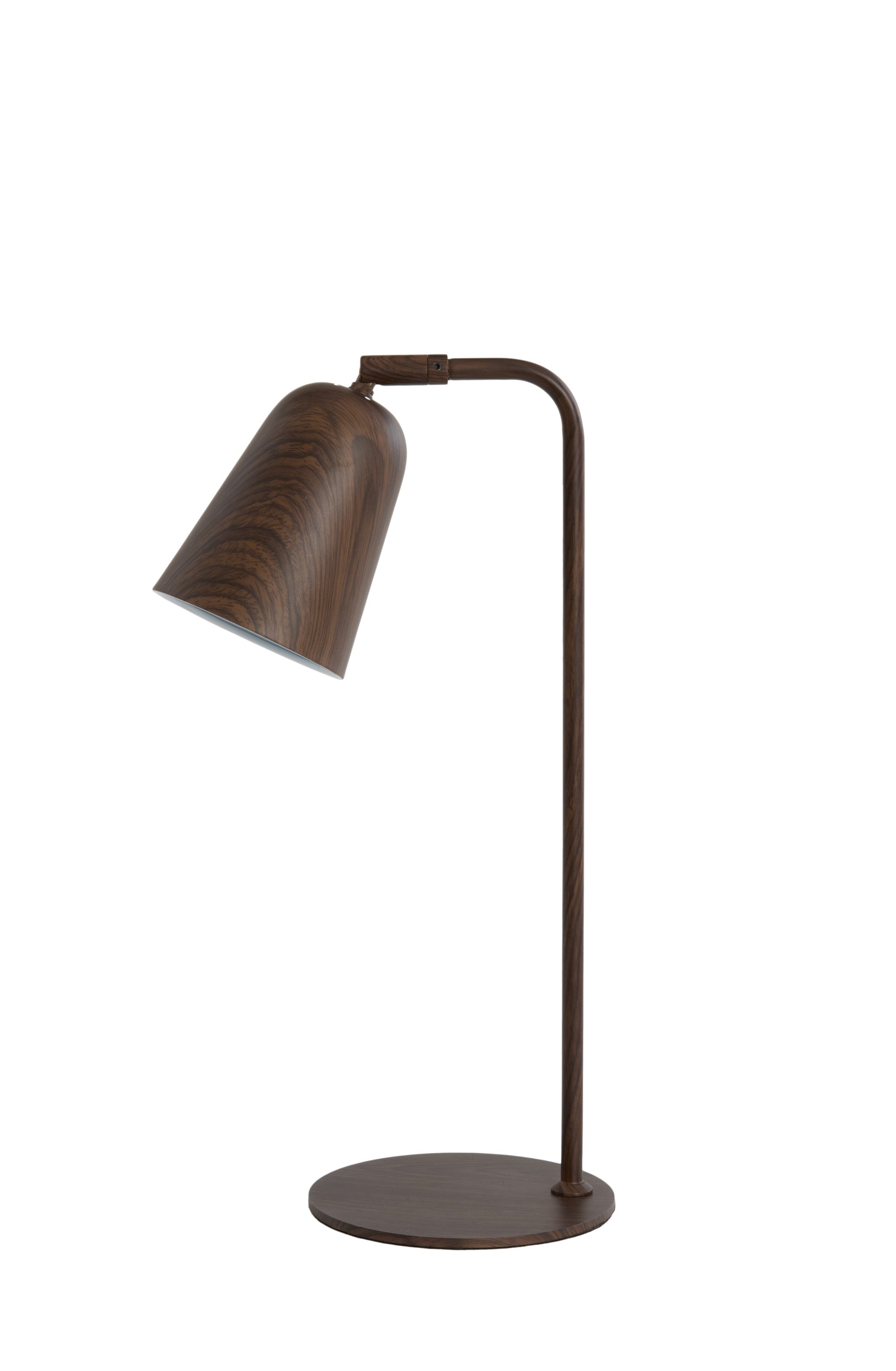 Salomo Dark Brown Wood Effect Table Lamp