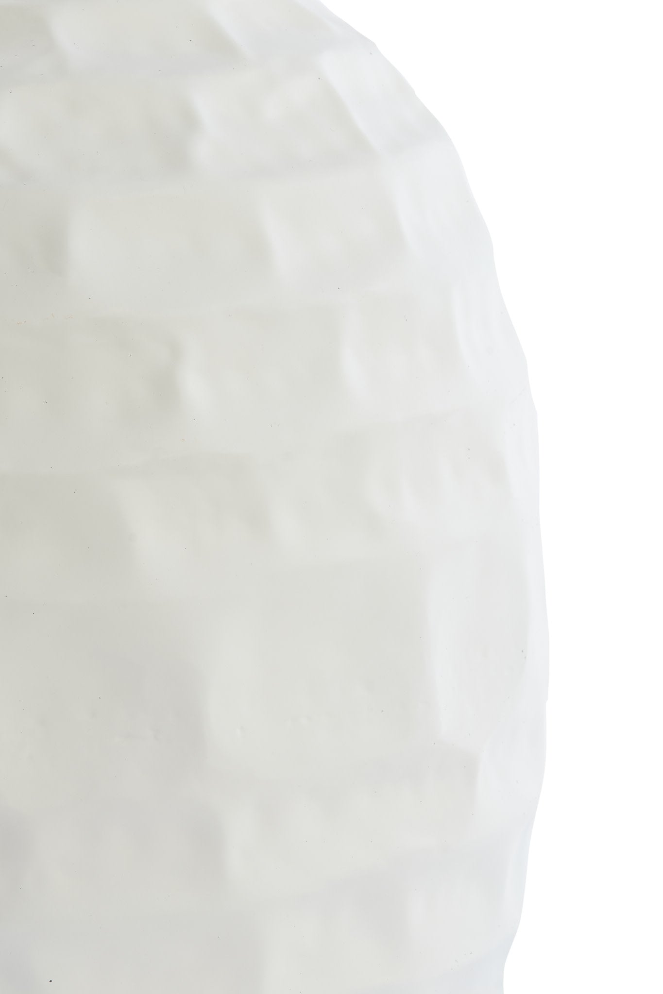 Tariva Matt Cream Metal Vase 35cm