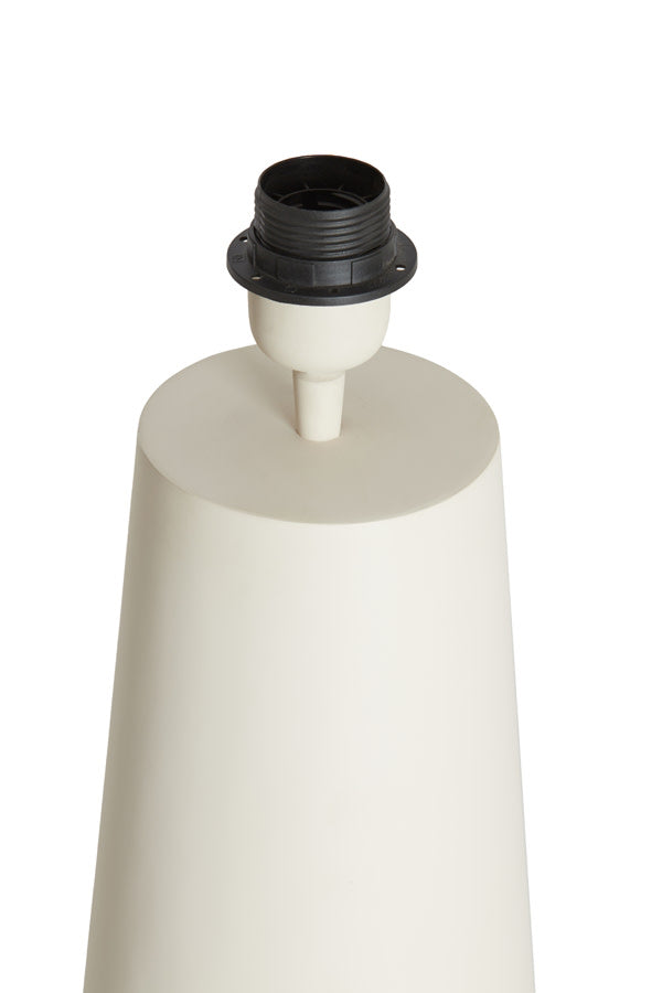 Yelos Matt Cream Metal Table Lamp Base 43cm