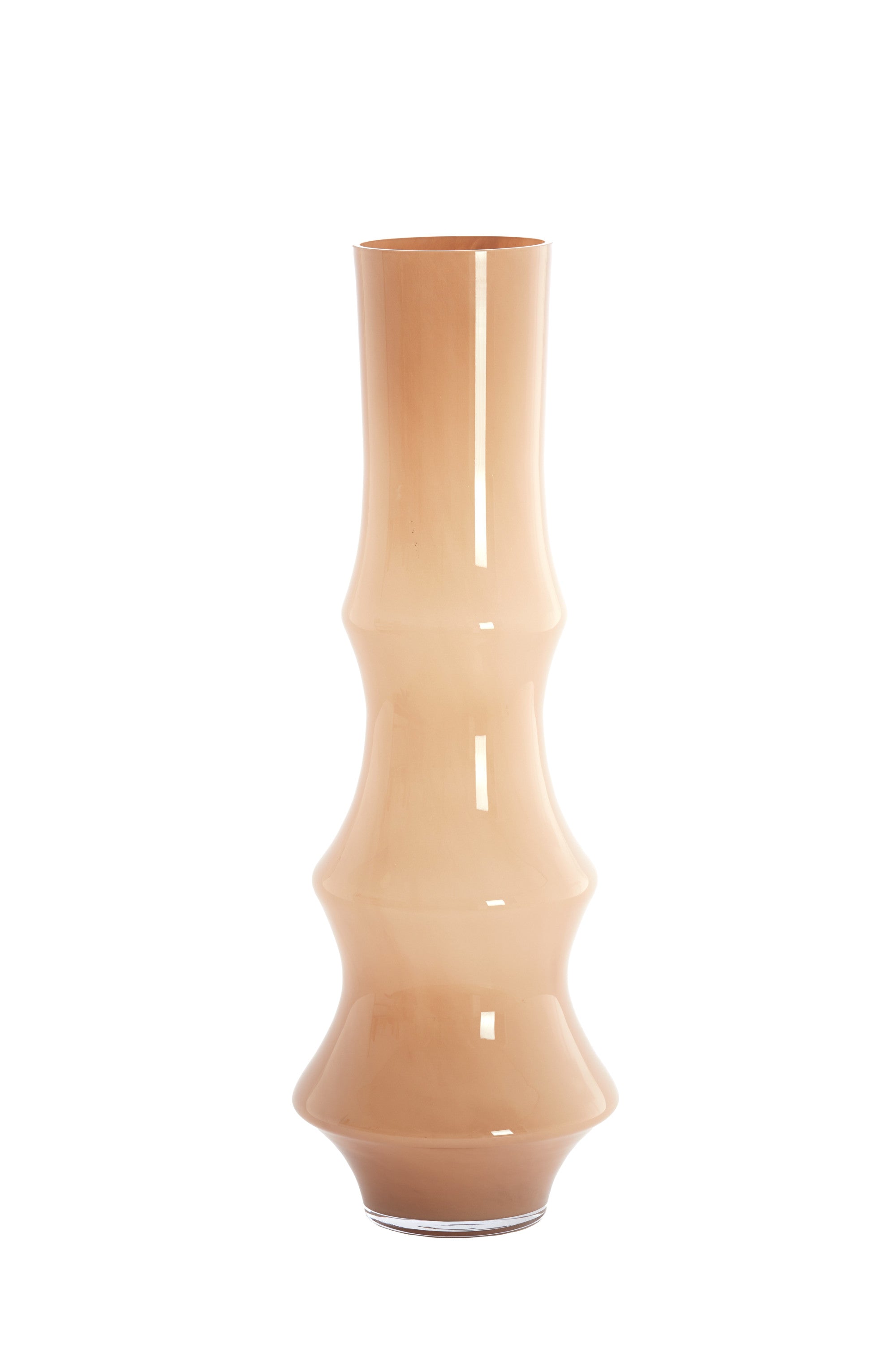Fiorenza Caramel Glass Vase 70cm