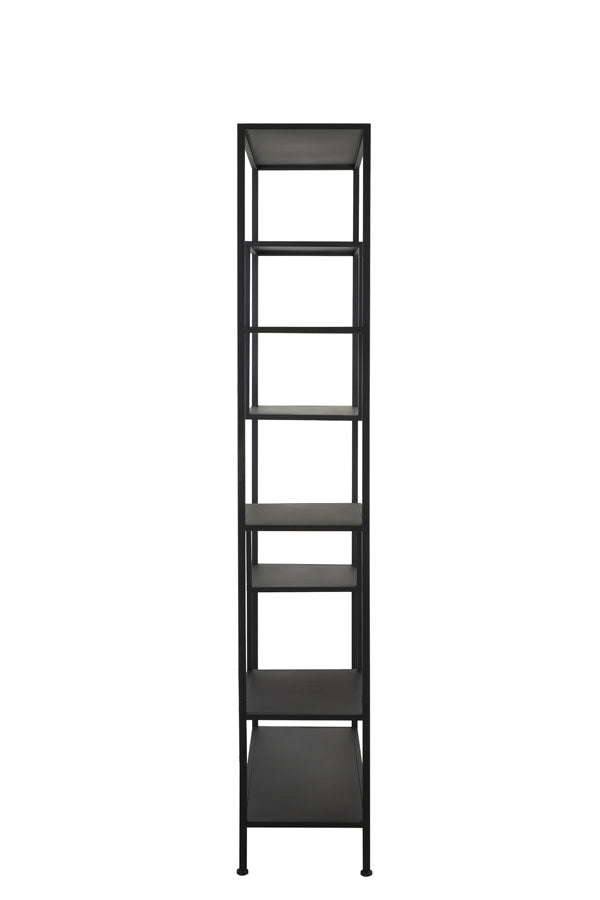 Yvana Matt Black Metal Open Display Unit