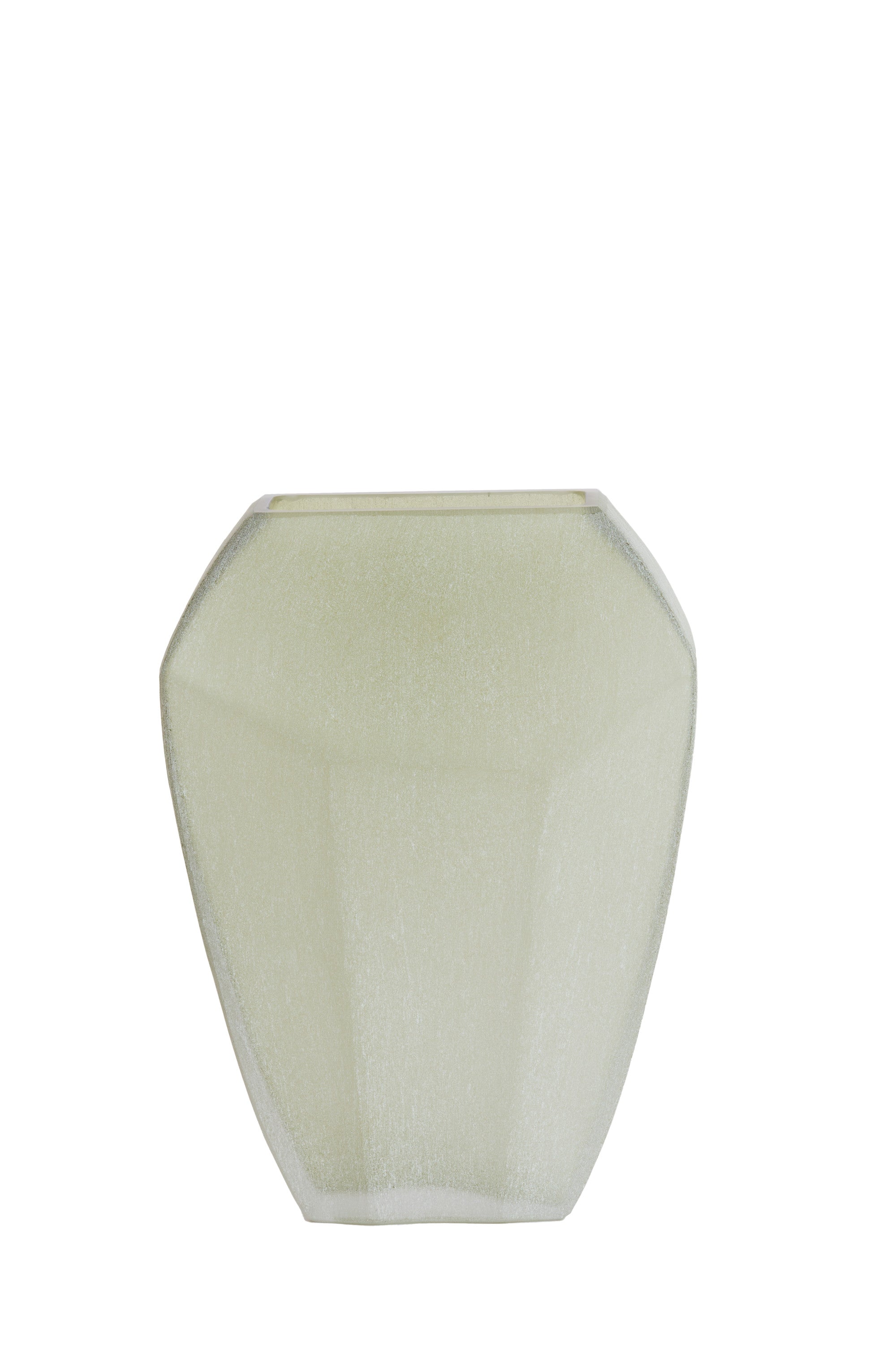 Vionna Olive Green Glass Vase 33.5cm