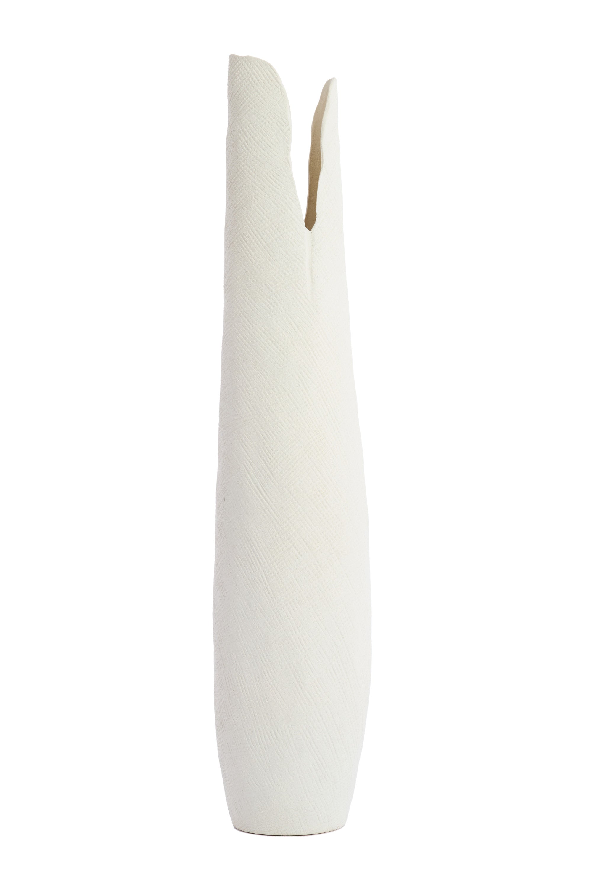 Mesa Cream Ceramic Vase 92cm