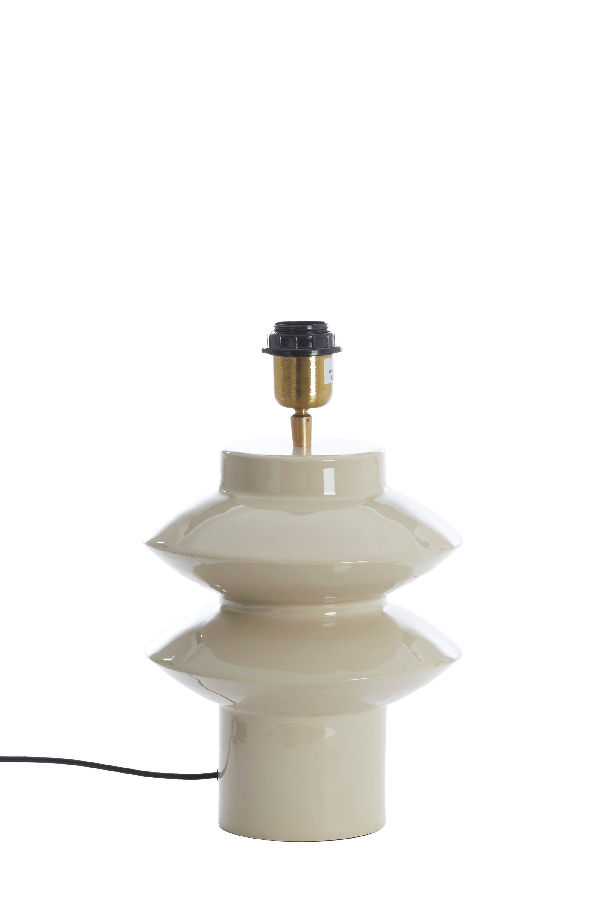 Petch Gloss Light Grey Metal Table Lamp Base 26cm
