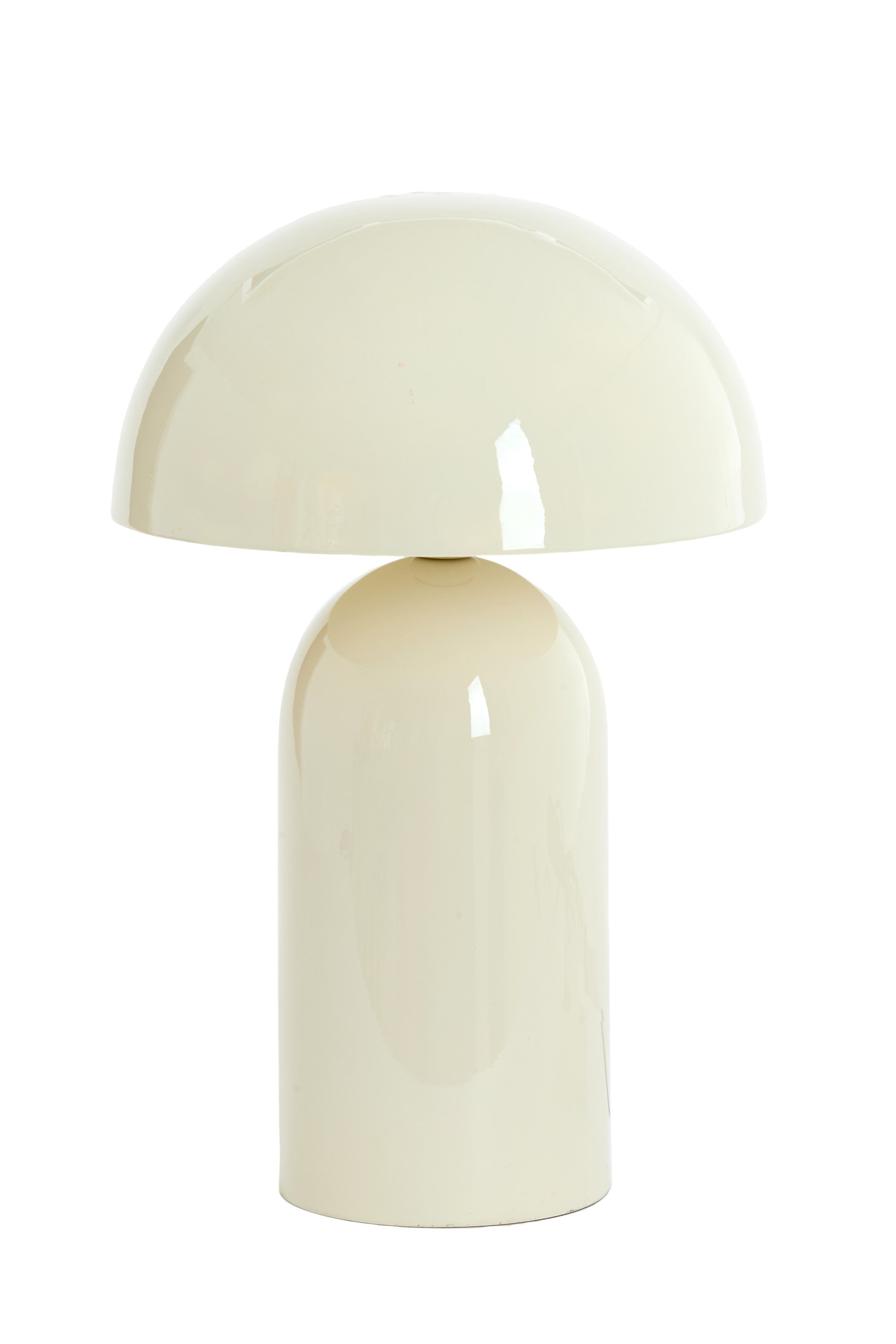 Tolima Gloss Cream Metal Table Lamp 48cm